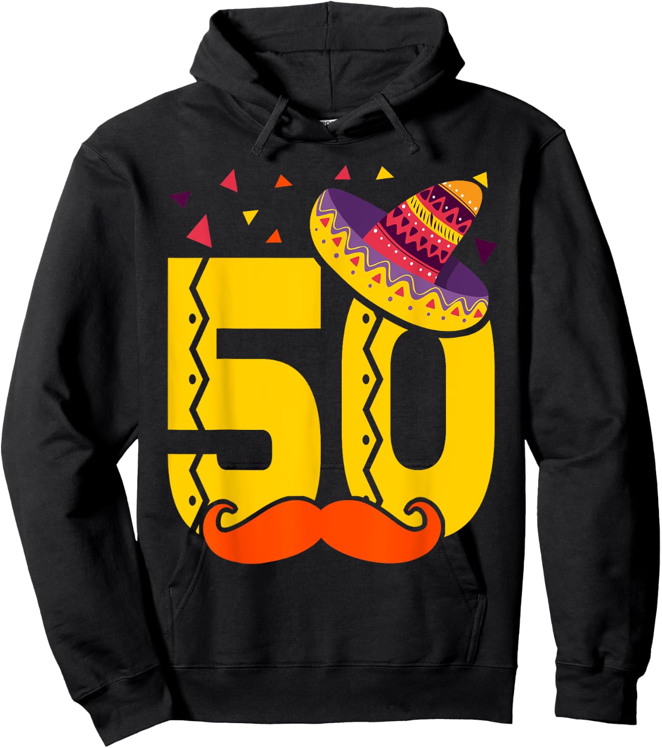 Mexican 50 Year Old 50th Birthday Shirt Men Women Hoodie - Hoodie | Black