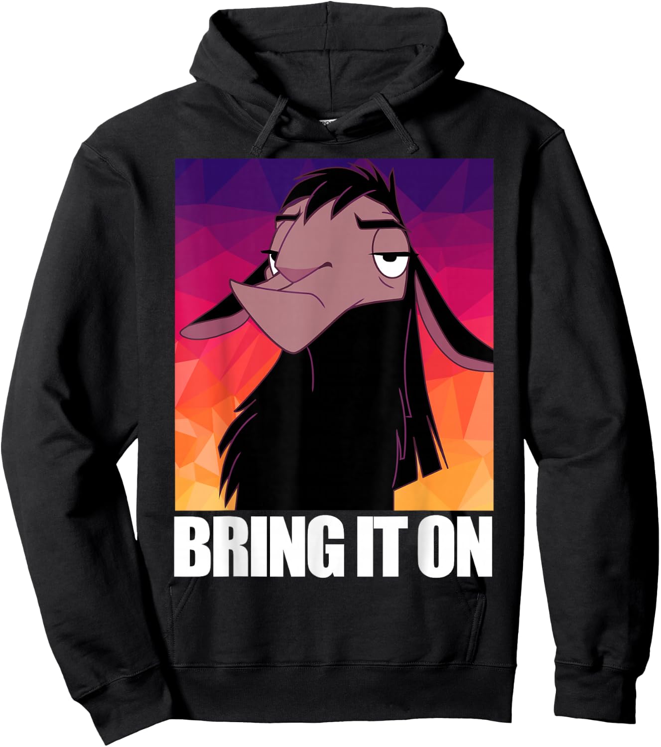 Disney Emperor's New Groove Kuzco Llama Bring It On Hoodie - Hoodie | Black