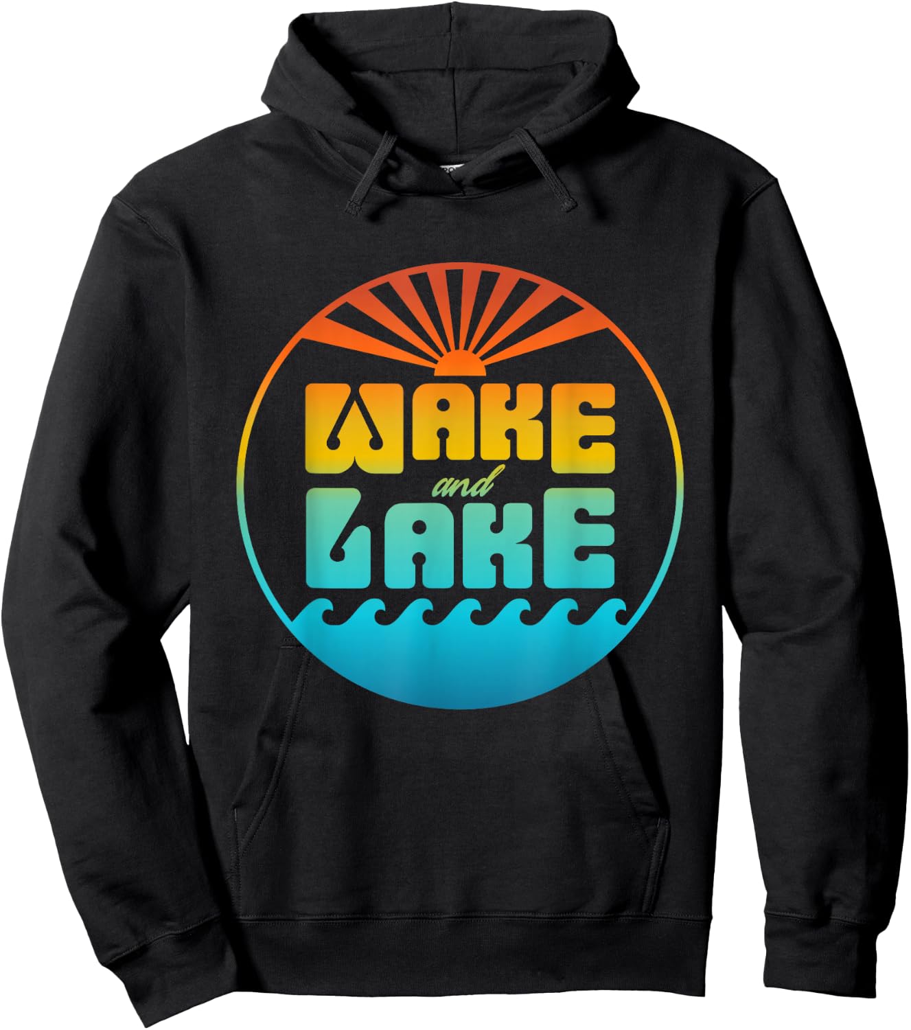 Wake and Lake Hoodie - Hoodie | Black