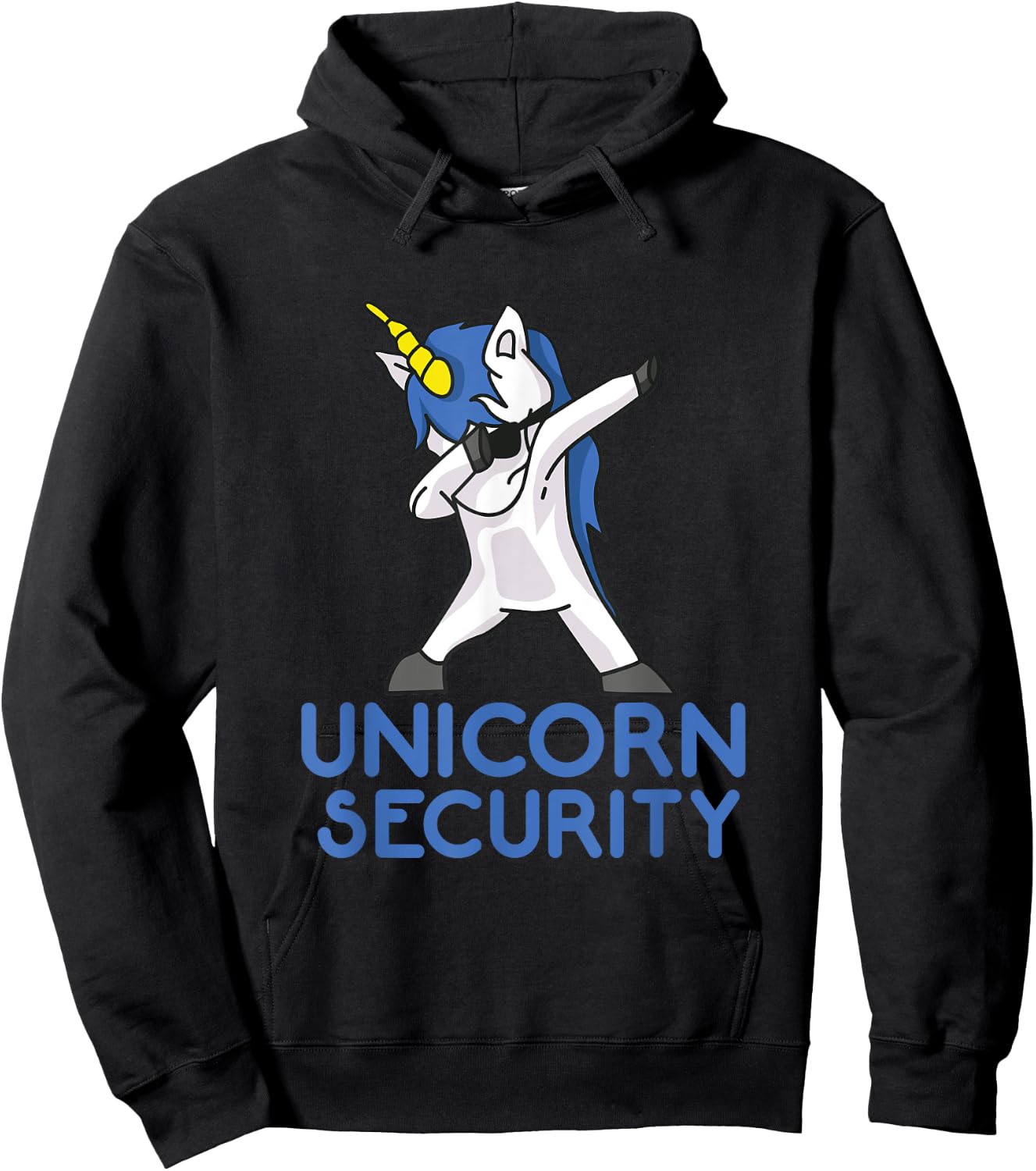 Unicorn Security Funny Gift Hoodie - Hoodie | Black