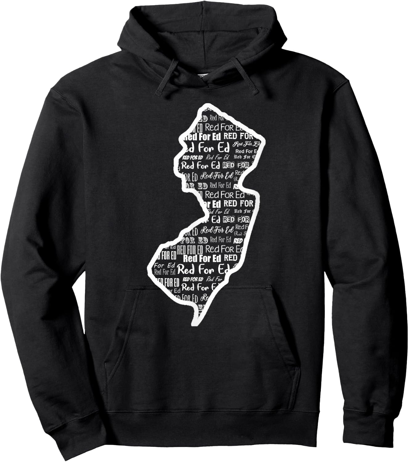 Red for Ed Shirts NJ New Jersey RedForEd Gift Hoodie - Hoodie | Black