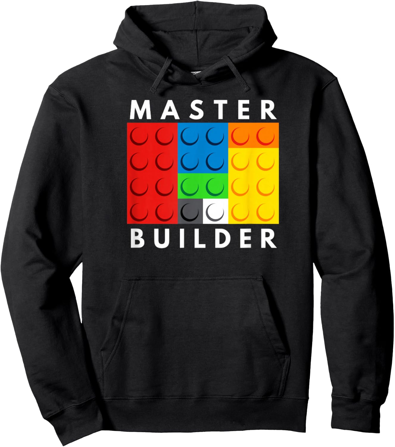 Master Builder Building Blocks Brick Builders Toys Present Small Hoodie - Hoodie | Black