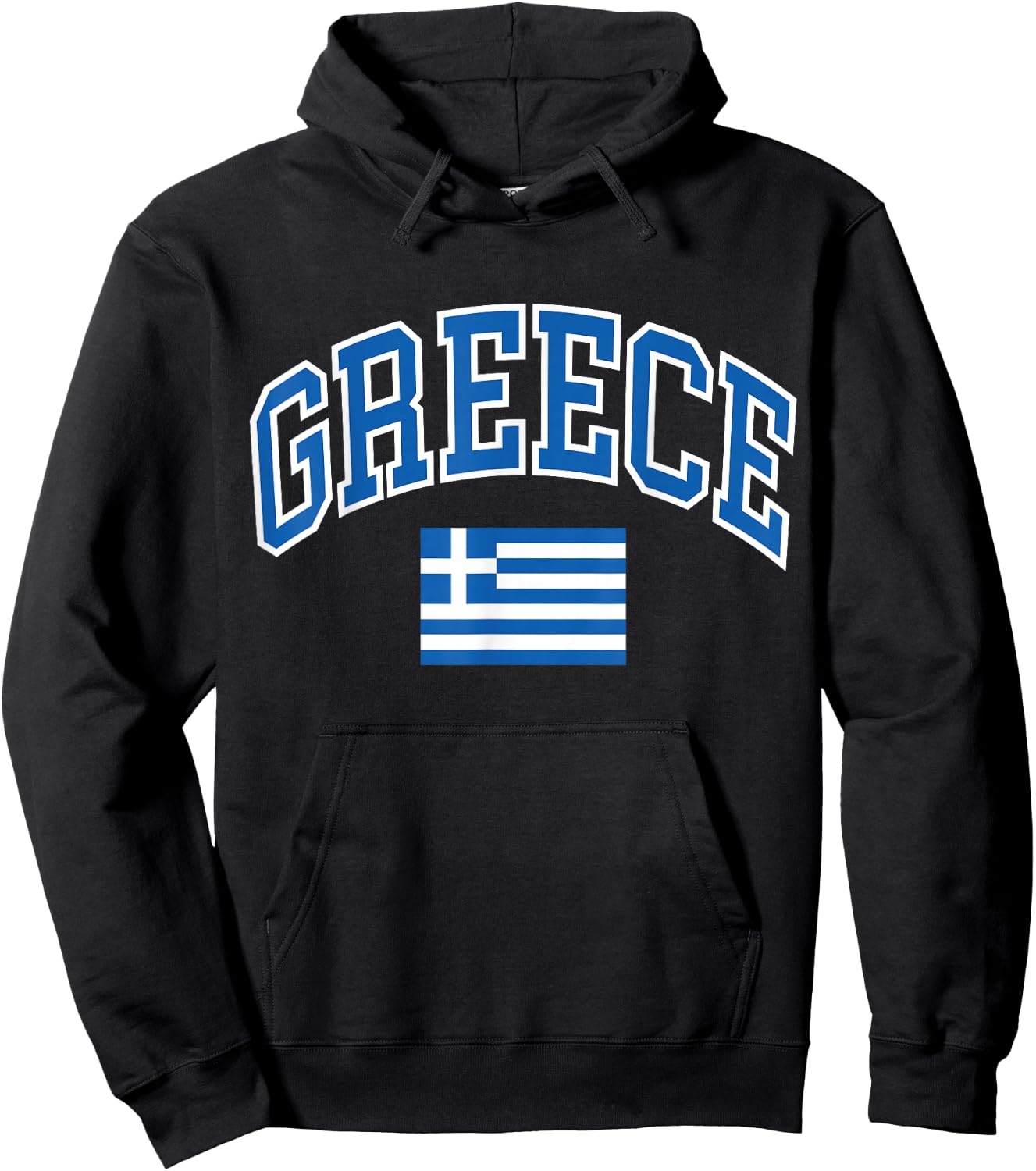 Greece Greek Flag Hoodie - Hoodie | Black