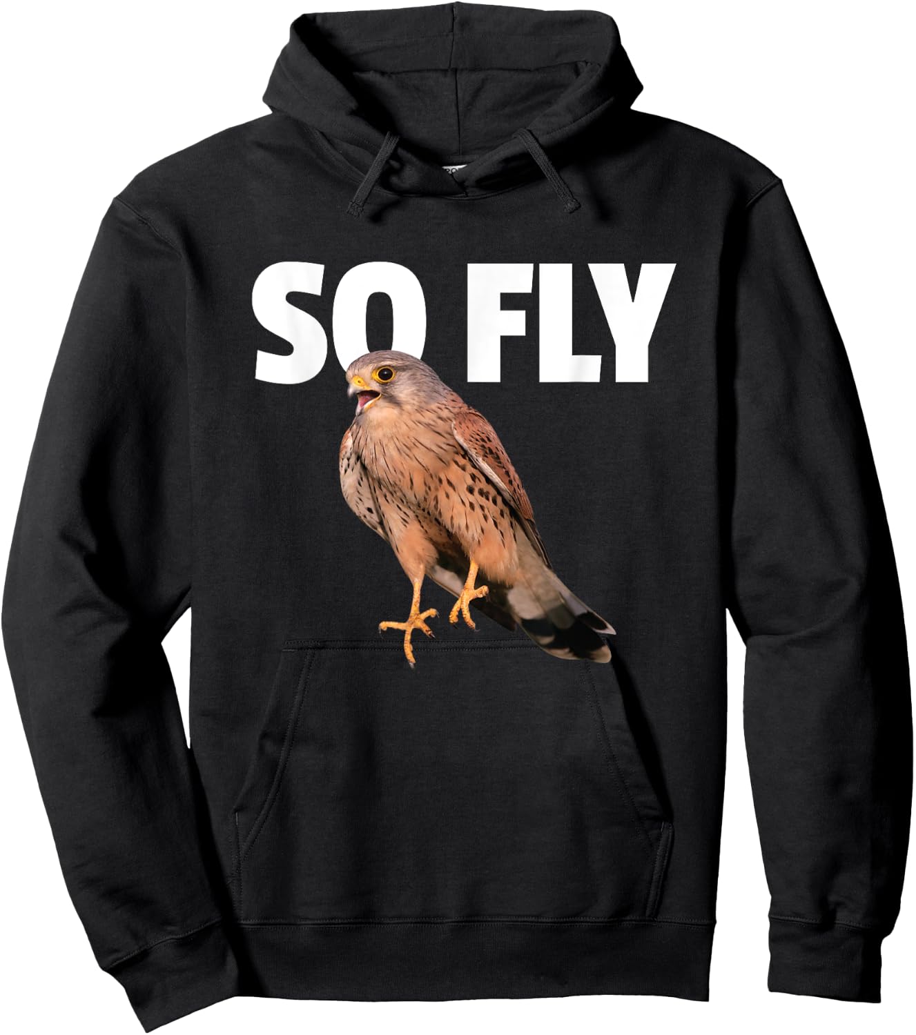 Kestrel Falcon Bird Birdwatching Gift So Fly Hoodie - Hoodie | Black