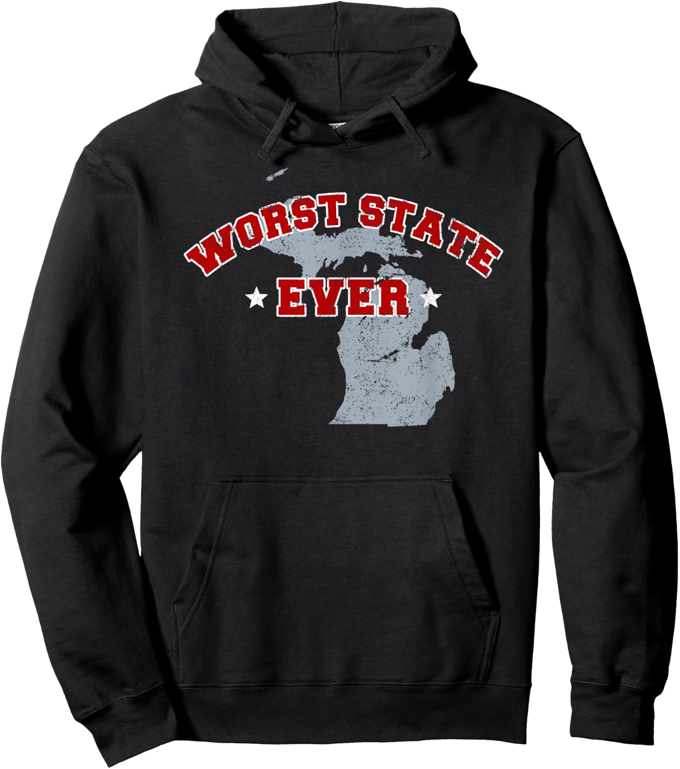 Michigan Sucks Worst State Ever, Ohio Sports Fan Shirt Hoodie - Hoodie | Black