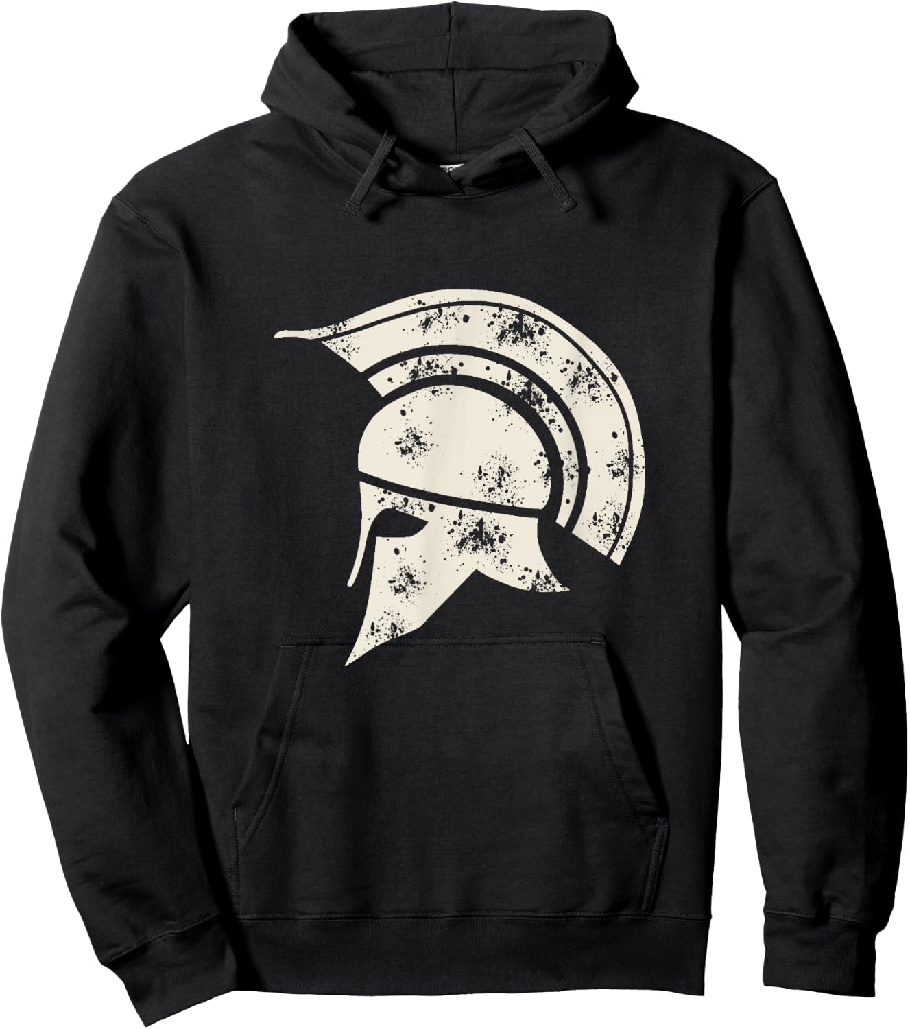Ancient Spartan Greek Helmet Hoodie - Hoodie | Black
