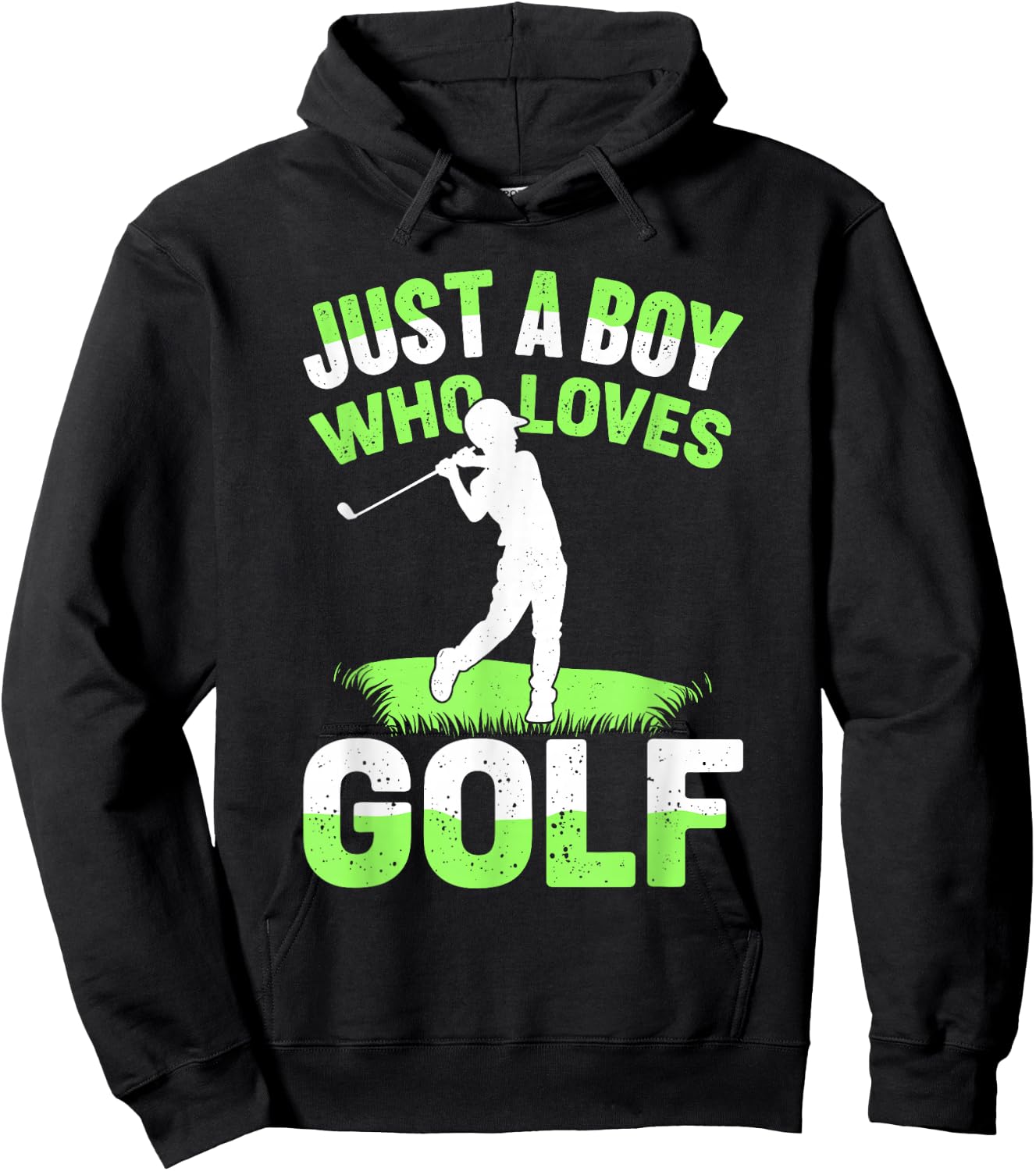 Golf For Boys | Just A Boy Who Loves Golf, Golfer, Golf Hoodie - Hoodie | Black