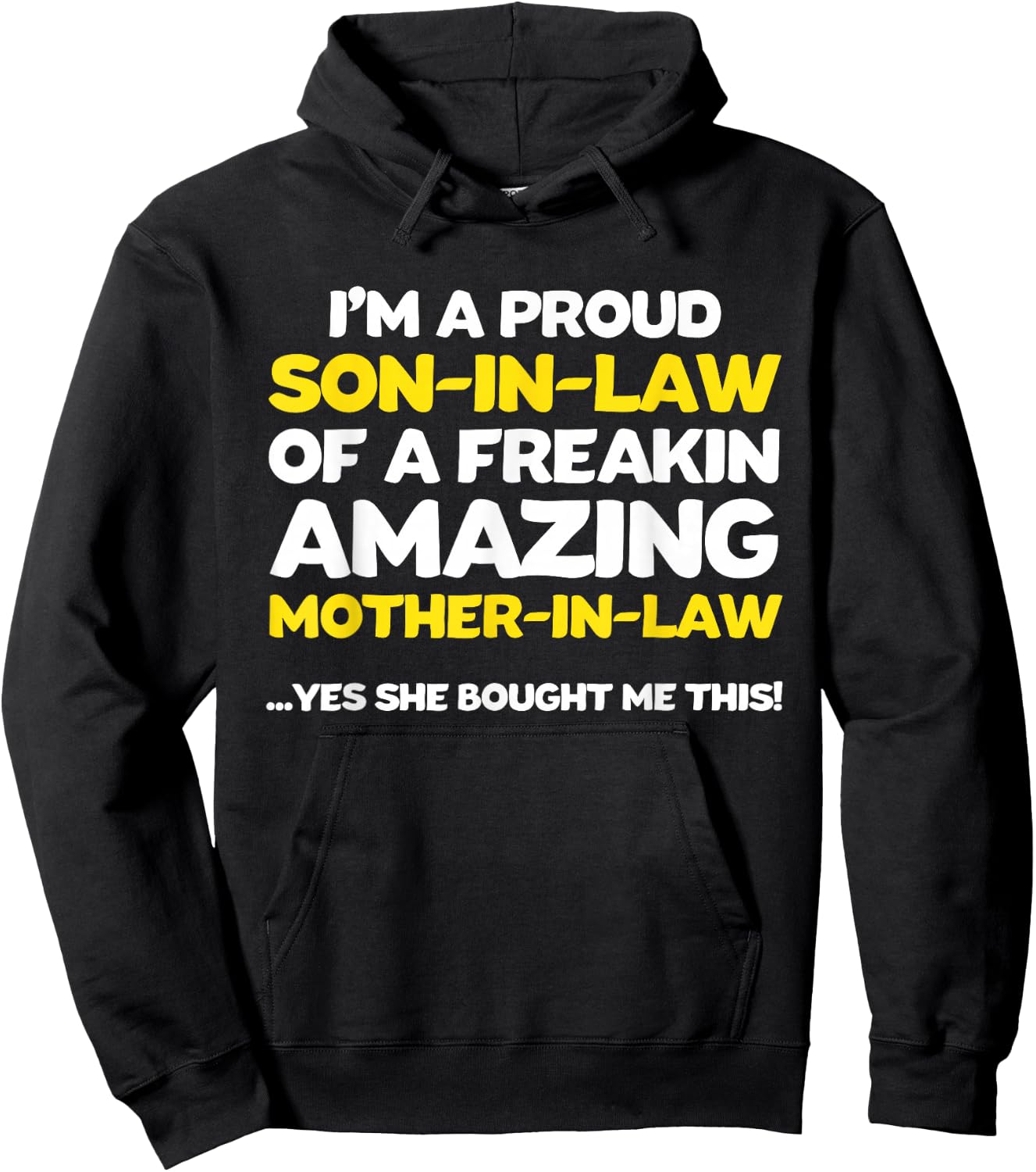 Funny Son in Law Shirt from Mother in Law Hoodie - Hoodie | Black