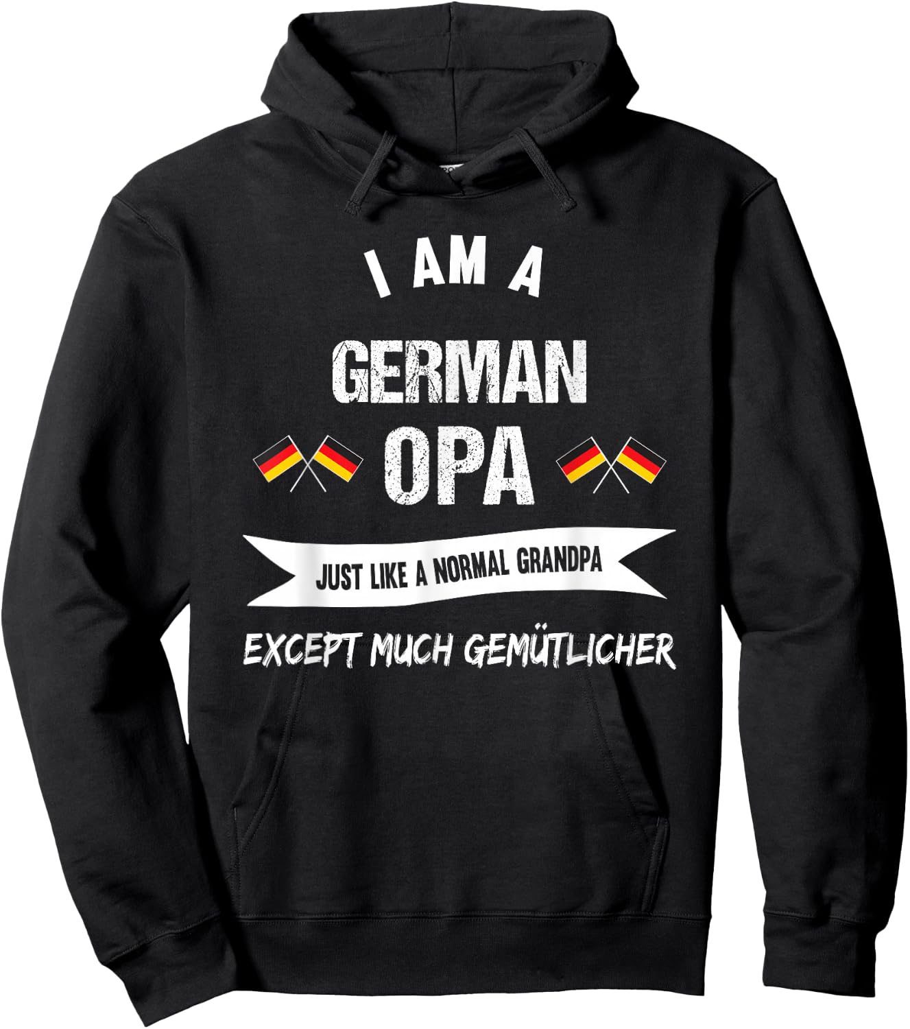 The best German Grandad - deutscher Opa Hoodie - Hoodie | Black