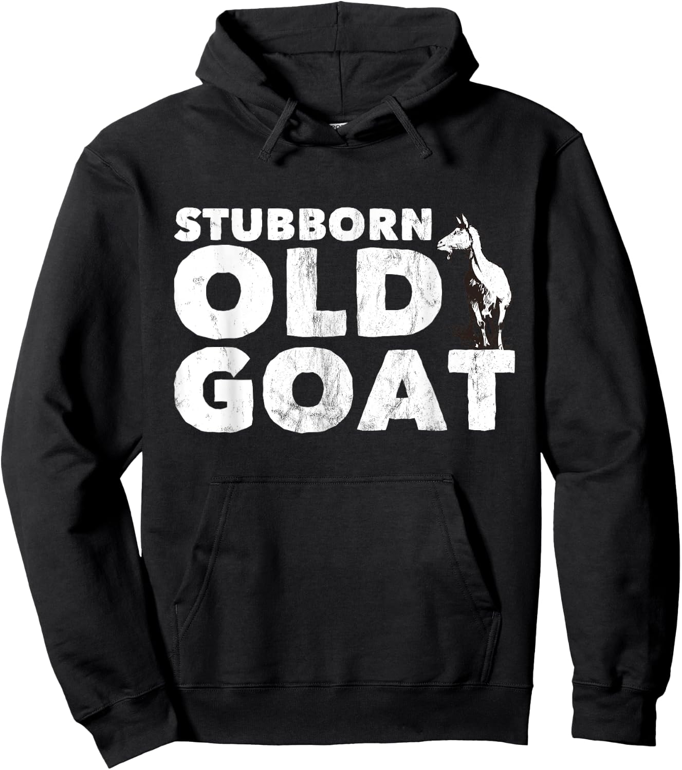 Stubborn Old Goat Hoodie - Hoodie | Black