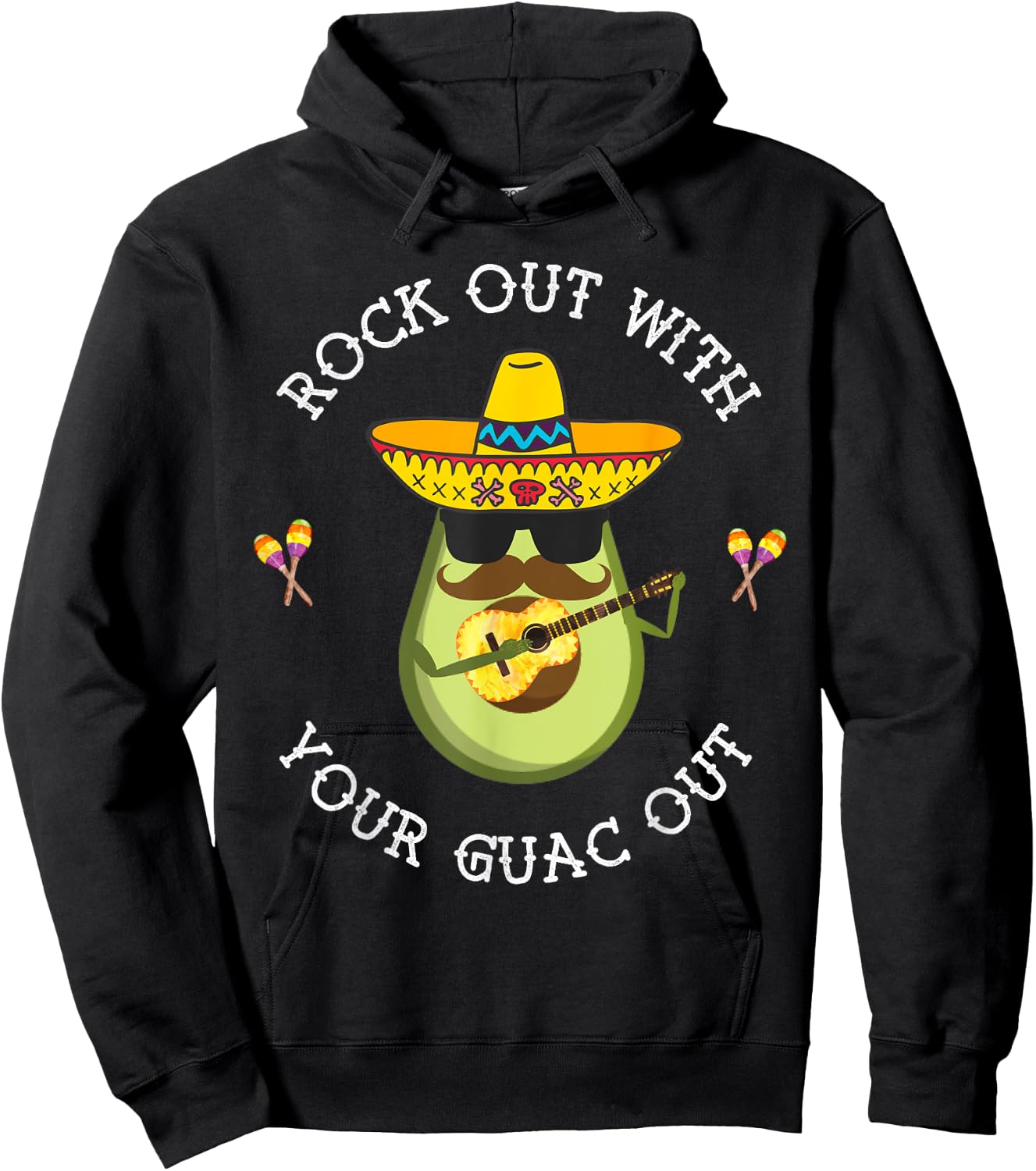Rock out with your Guac Out Shirt Hoodie - Hoodie | Black