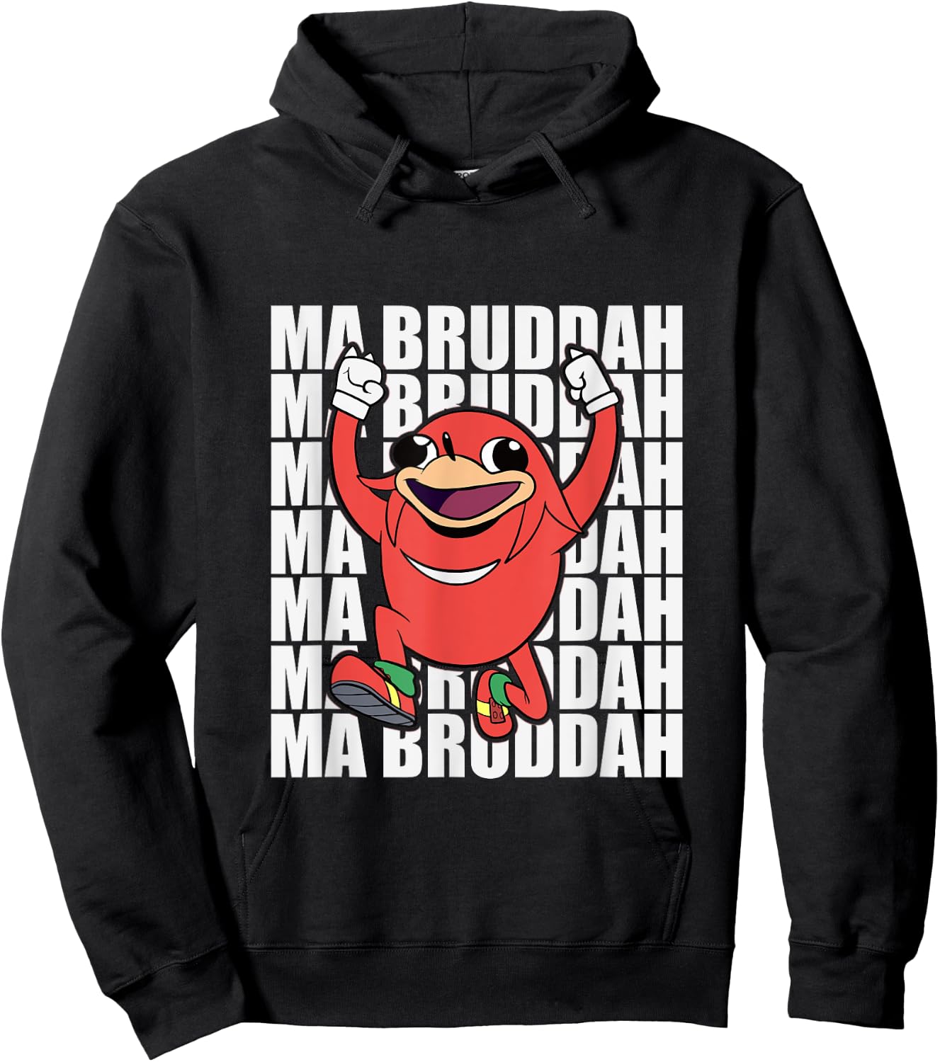 Ugandan Shirt Meme Warrior Tribe VR Ma Bruddah Funny Hoodie - Hoodie | Black