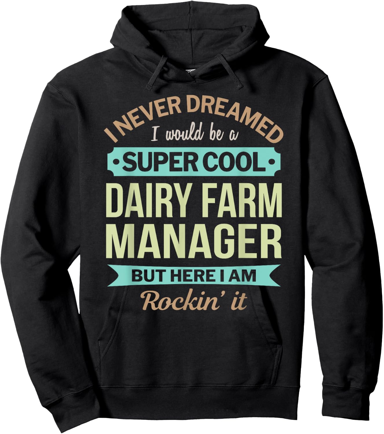 Dairy Farm Manager Gift Funny Appreciation Hoodie - Hoodie | Black