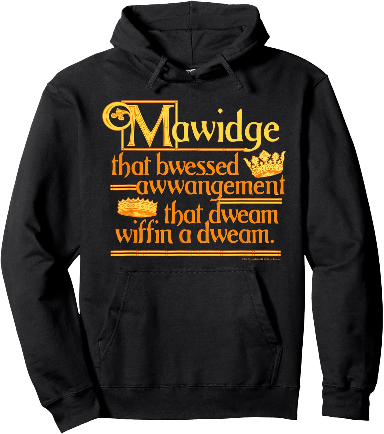 Princess Bride Mawidge Speech Hoodie - Hoodie | Black