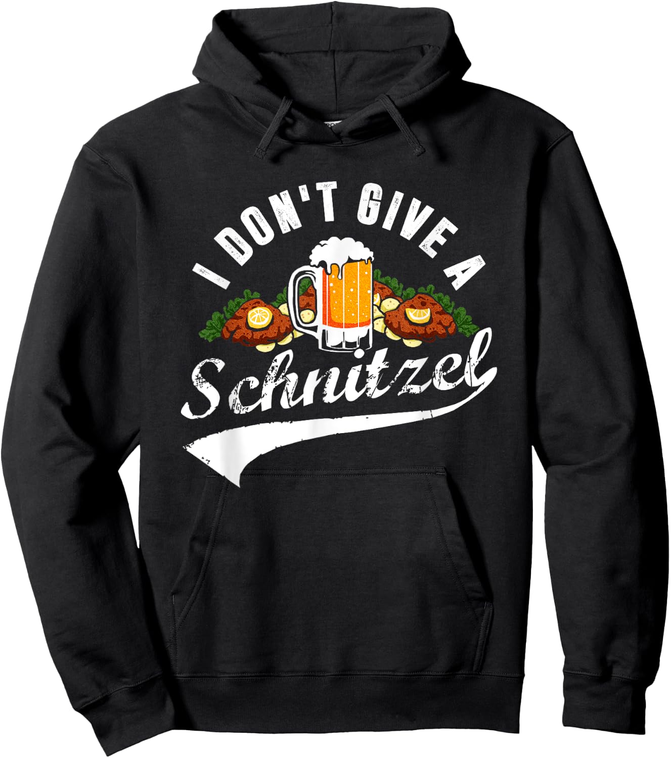 I Don't Give a Schnitzel Oktoberfest Beer Festival Hoodie - Hoodie | Black