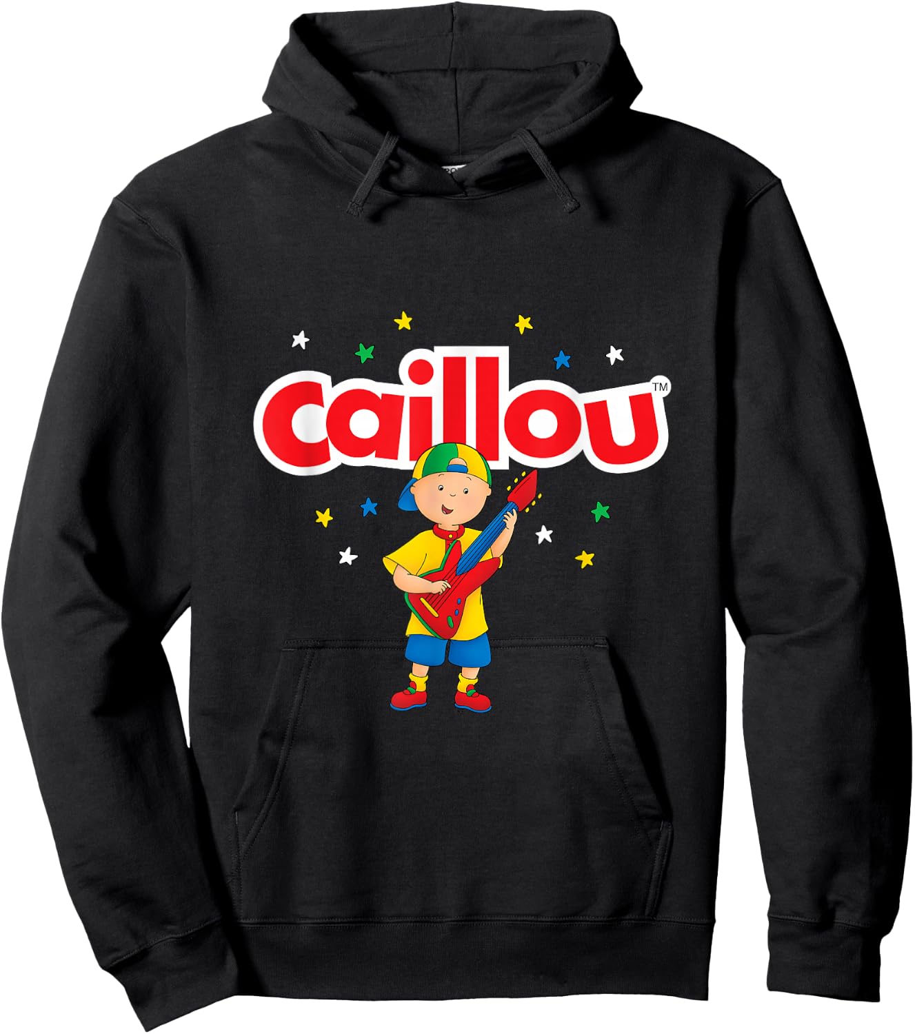 Caillou Plays Guitar Hoodie - Hoodie | Black