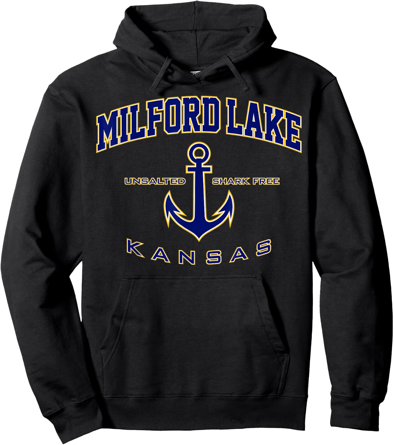Milford Lake KS Hoodie - Hoodie | Black