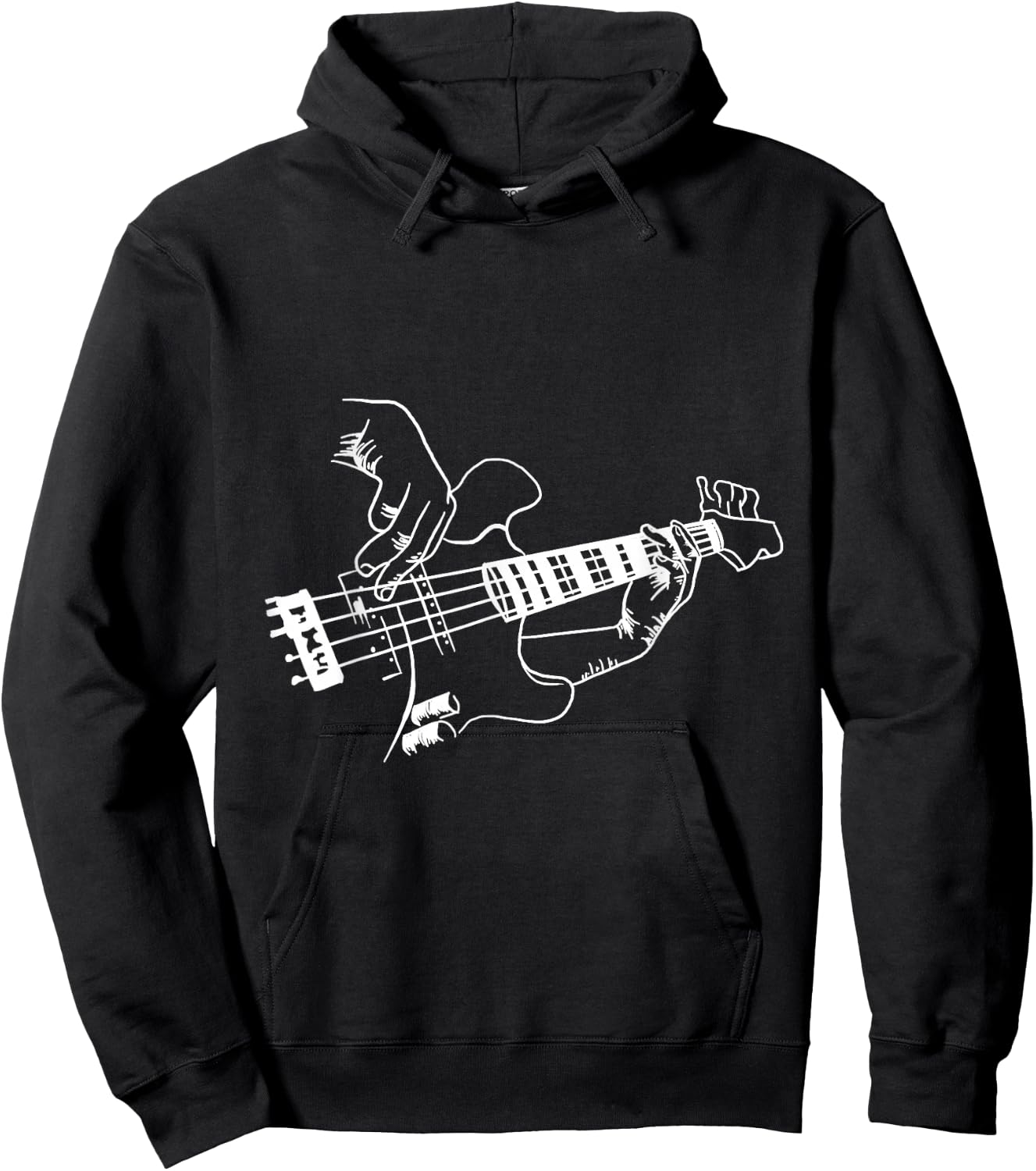 Bass Guitar Player Music Guitarist Musician Rock Hoodie - Hoodie | Black