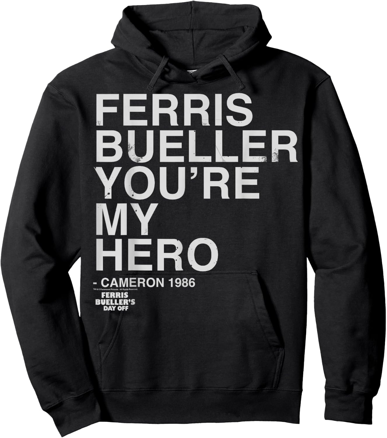 Ferris Bueller's Day Off You're My Hero Ferris Cameron Hoodie - Hoodie | Black