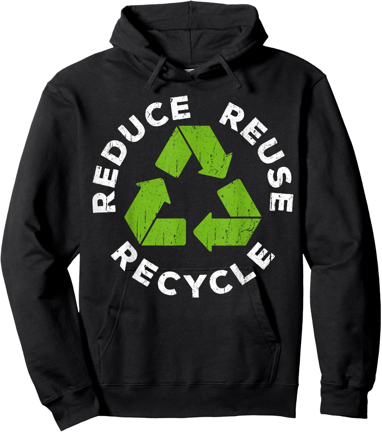 Reduce Reuse Recycle Earth Day 2025 Shirt Hoodie - Hoodie | Black