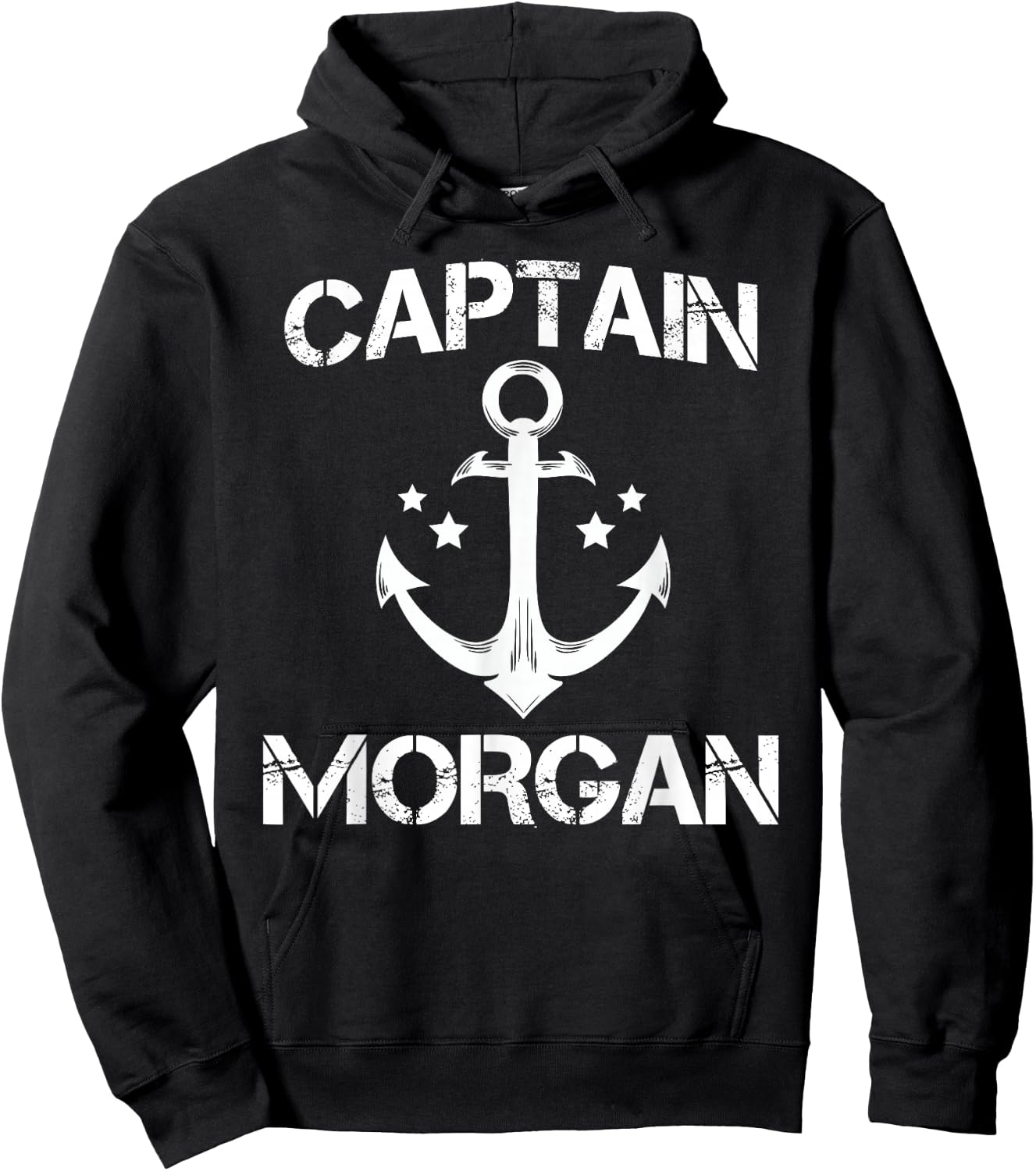 CAPTAIN MORGAN Funny Birthday Personalised Surname Clan Gift Hoodie - Hoodie | Black