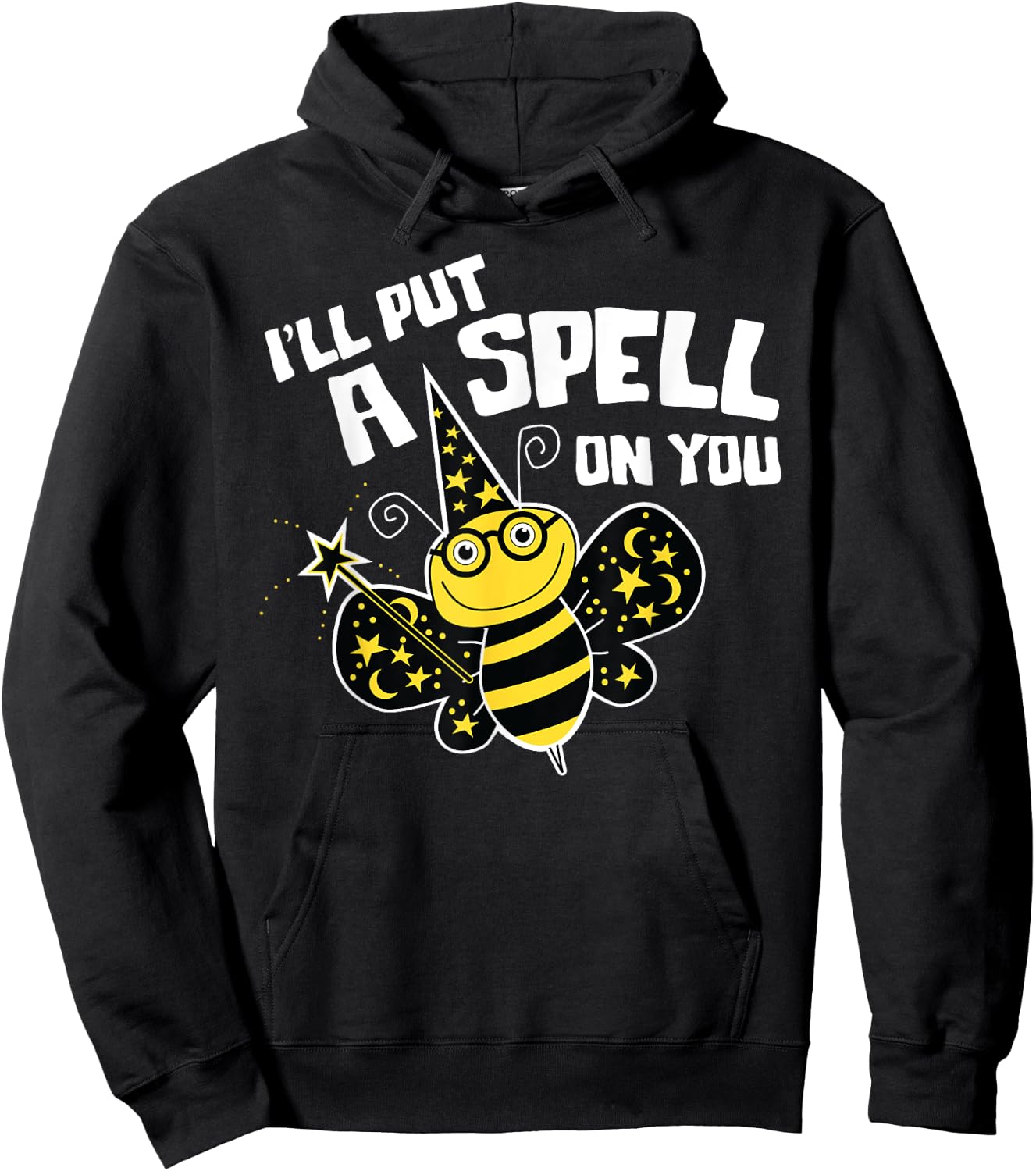 Cute Spelling Bee Wizard for Competitive Word Loving Kids Hoodie - Hoodie | Black