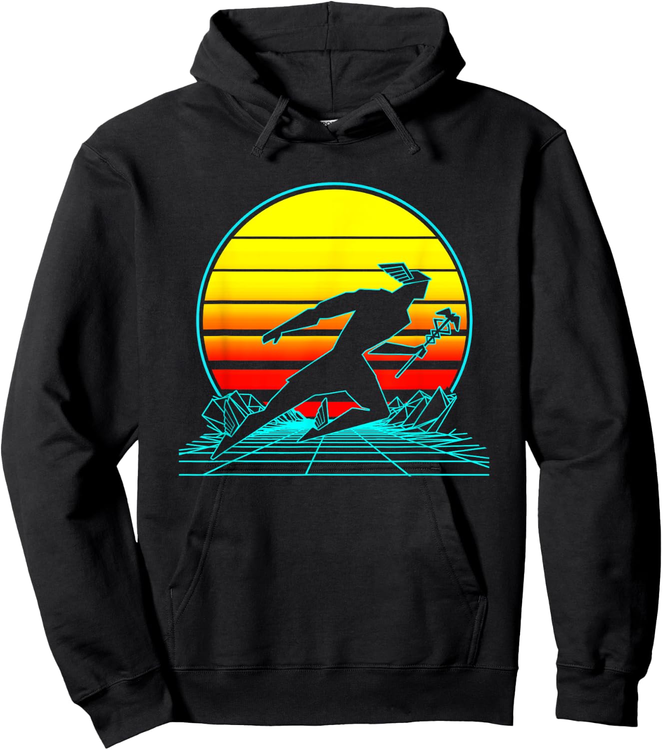 Vintage Hermes God Retro Hermes God Black Small Classic Fit Short Sleeve -Adults Hoodie - Hoodie | Black