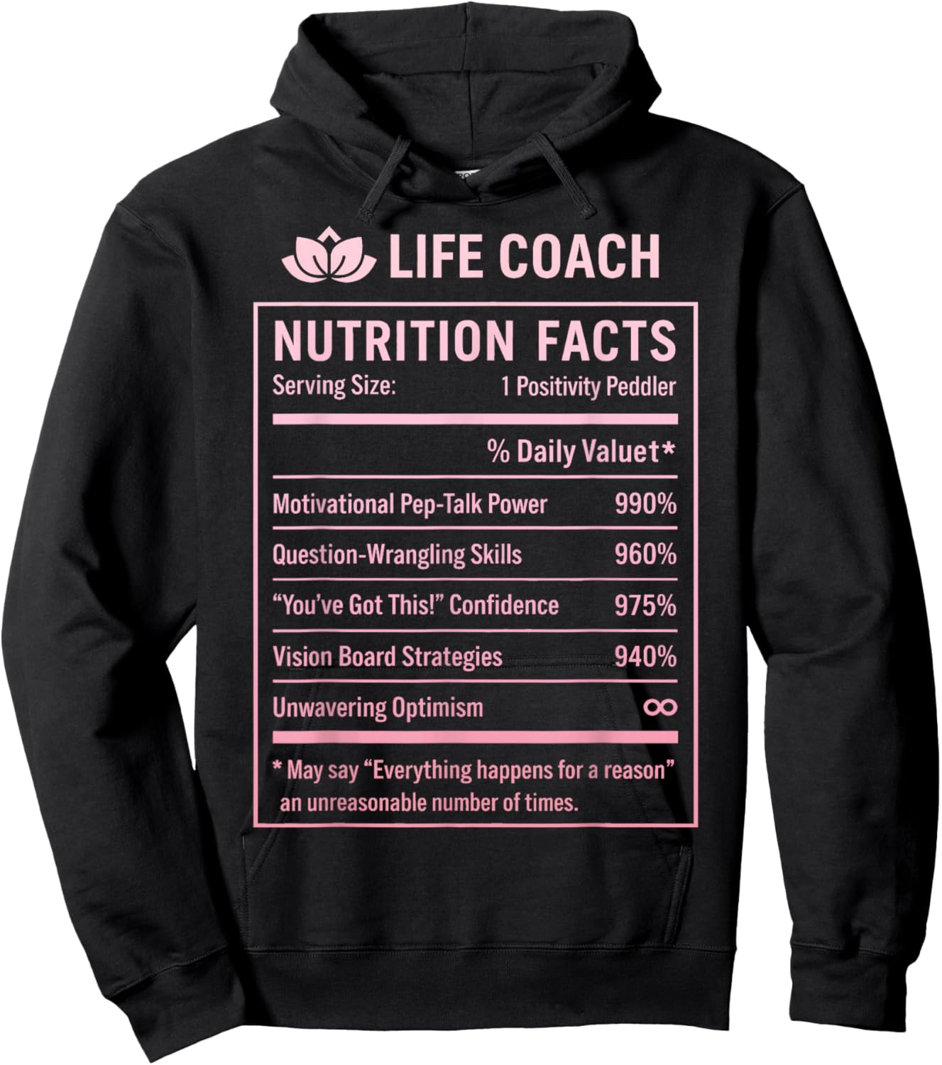 Funny Life Coach Hoodie - Hoodie | Black