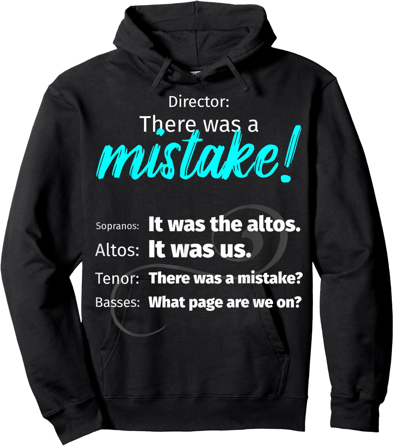 Choir Singing Music There was a mistake! Hoodie - Hoodie | Black