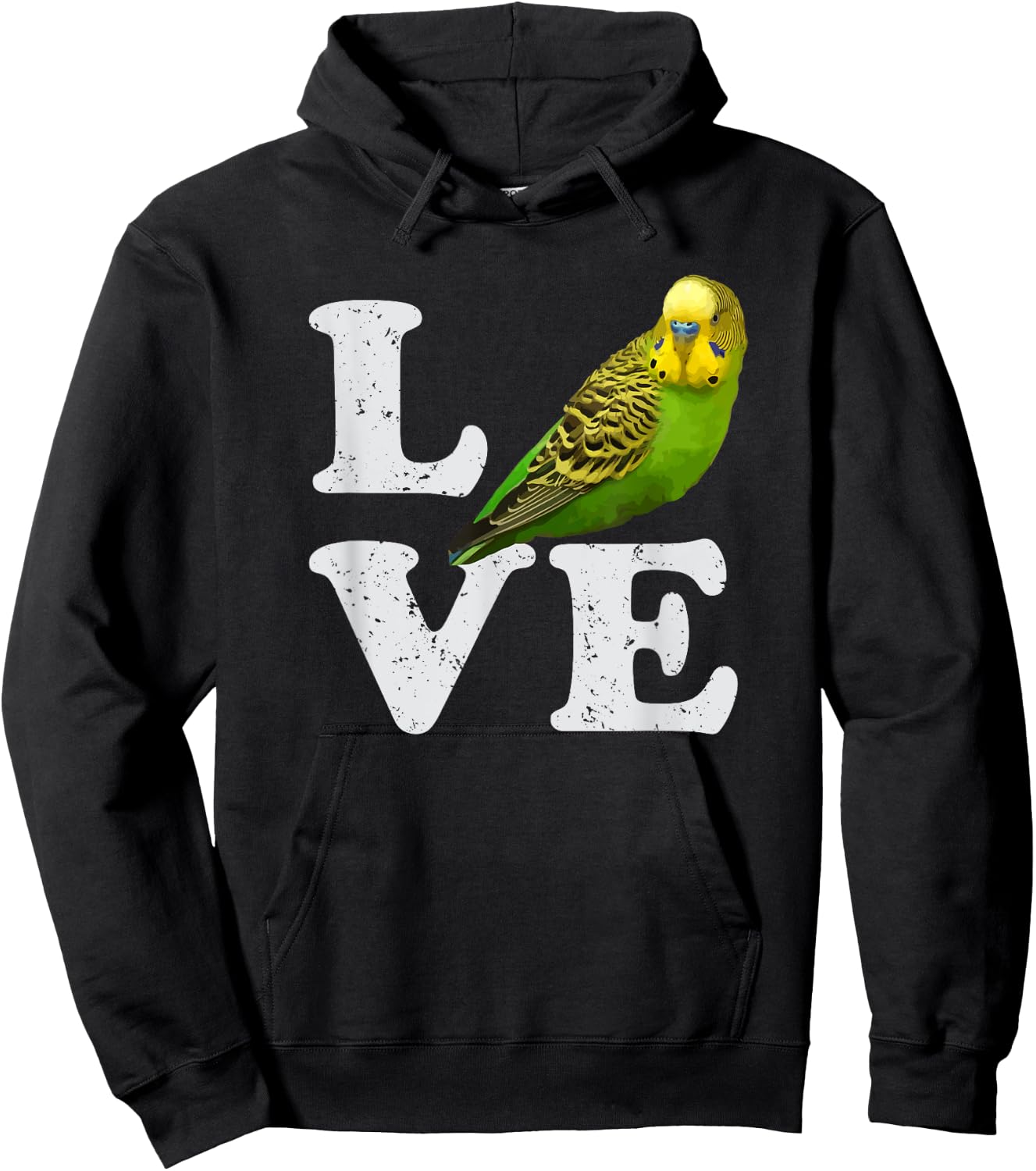 I Love My Budgie | Parakeet Budgerigar Hoodie - Hoodie | Black