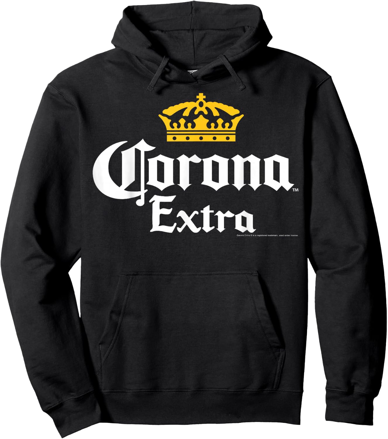 Officially Licensed Corona Gold Crown Graphic Small Hoodie - Hoodie | Black