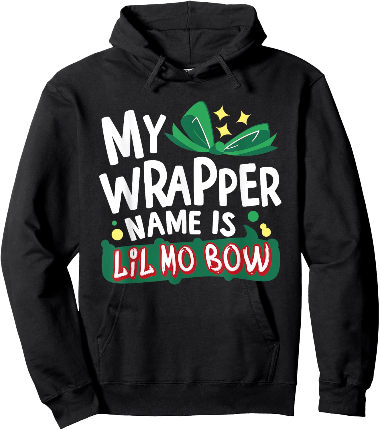 Gangsta Wrapper Christmas Hoodie - Hoodie | Black