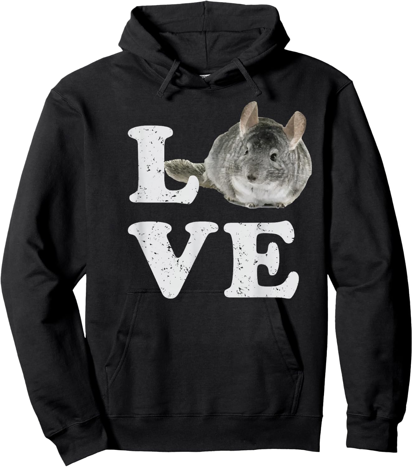 I Love My Chinchilla | Chinchillin Pet Lovers Gift Hoodie - Hoodie | Black