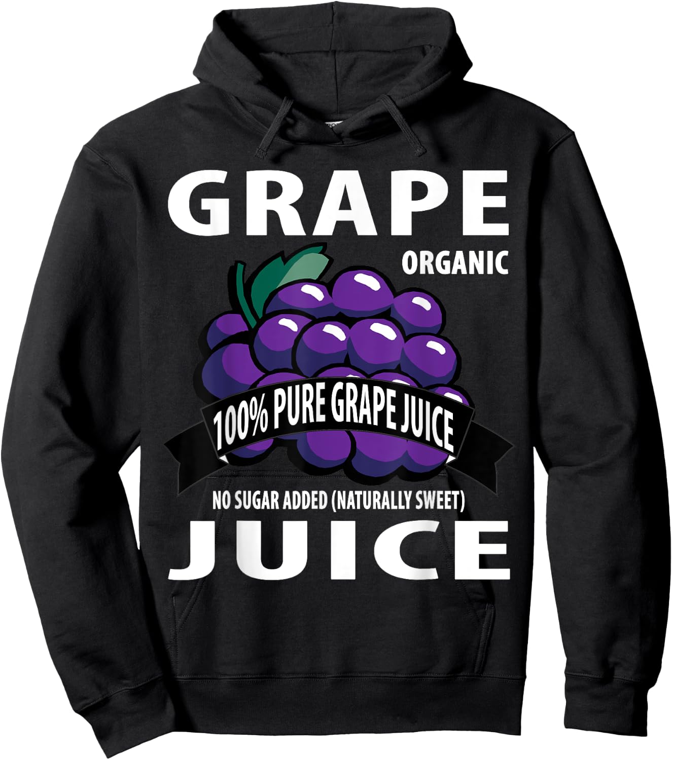 Grape Juice Box: Family Halloween Costumes for 5 people Hoodie - Hoodie | Black