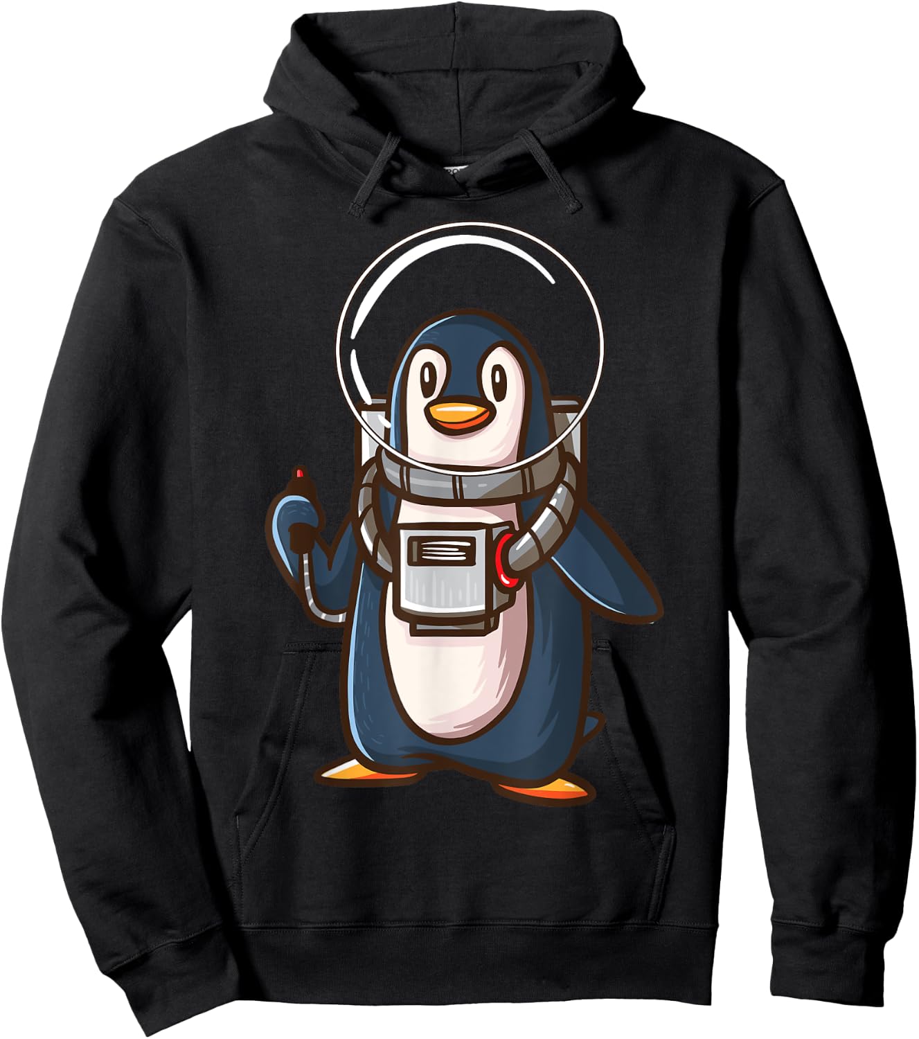 Spaceman Penguin Galaxy Space Astronaut Seabird Gifts Hoodie - Hoodie | Black