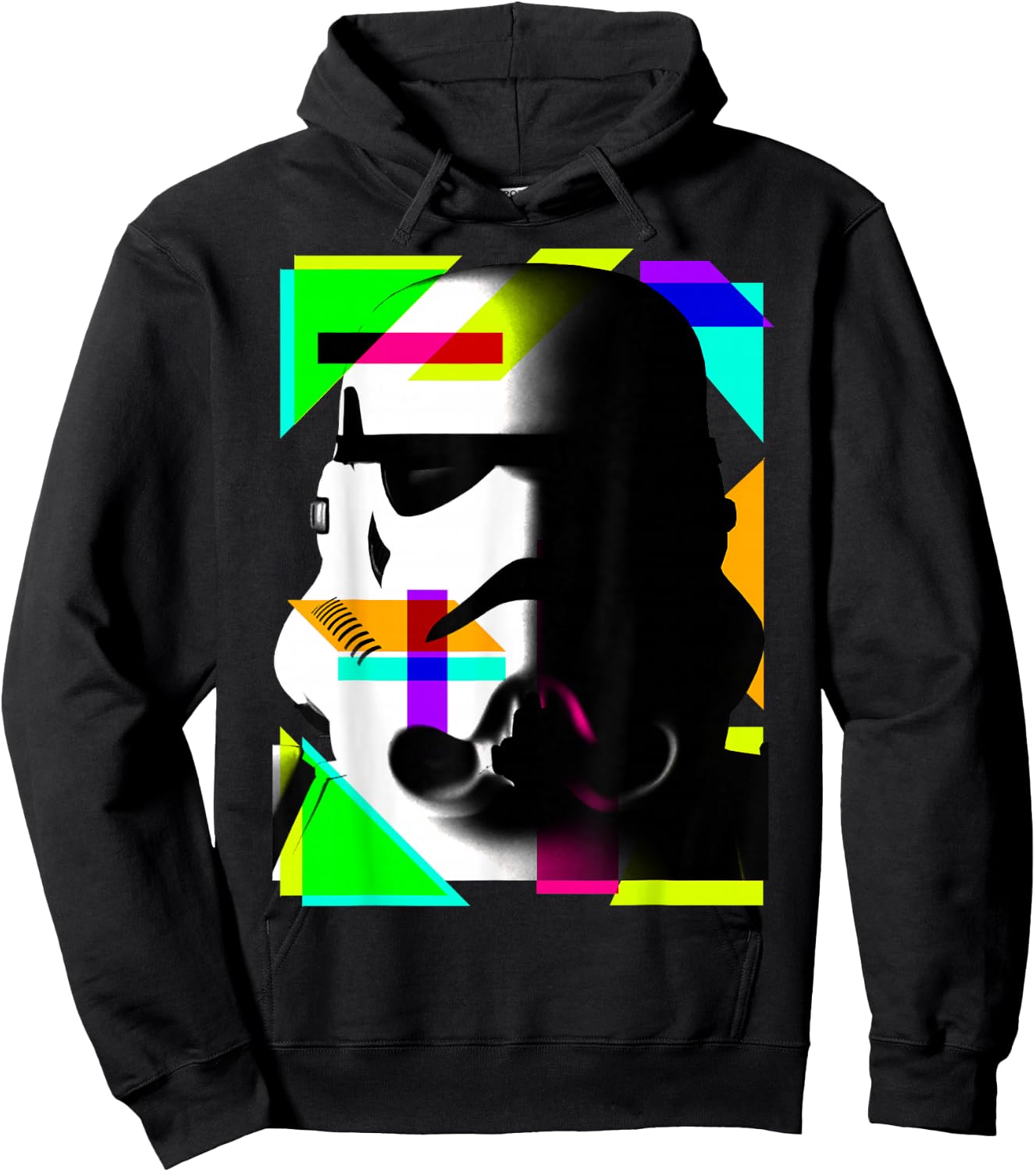 Star Wars Stormtrooper Geometric Neon Shapes Hoodie - Hoodie | Black