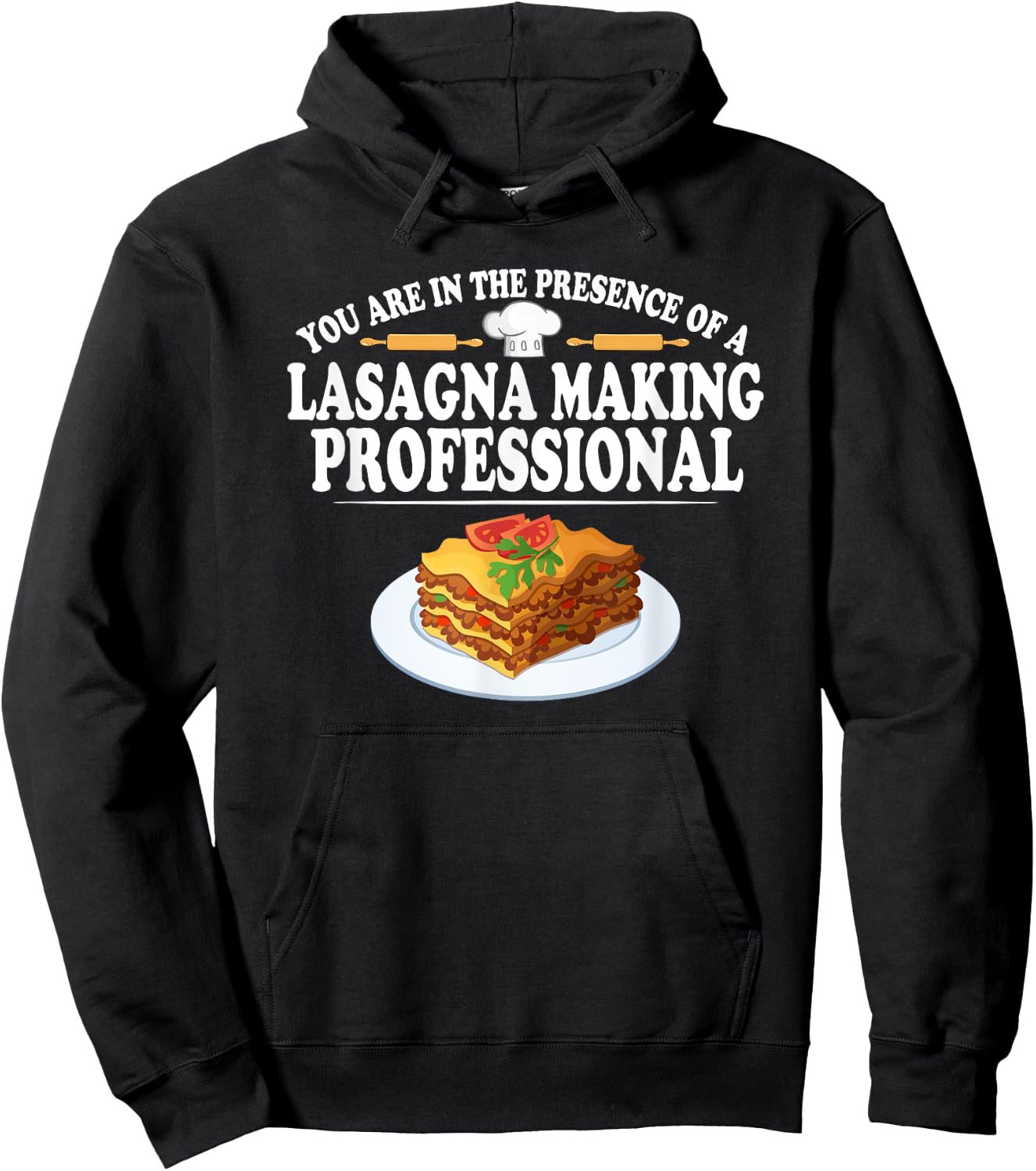 Lasagna Making Professional Italian Food Maker Hoodie - Hoodie | Black