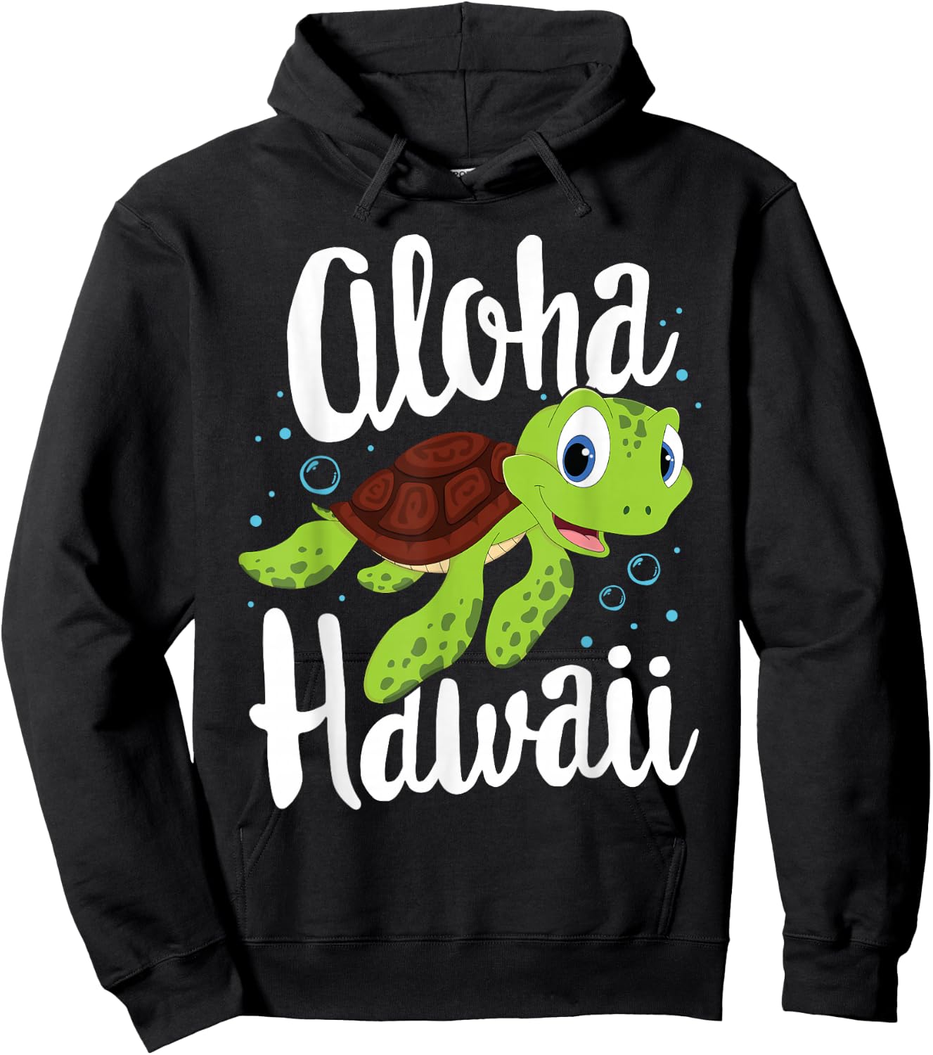 Aloha Hawaii Kids Boys Sea Turtle Hawaiian Vacation Hoodie - Hoodie | Black