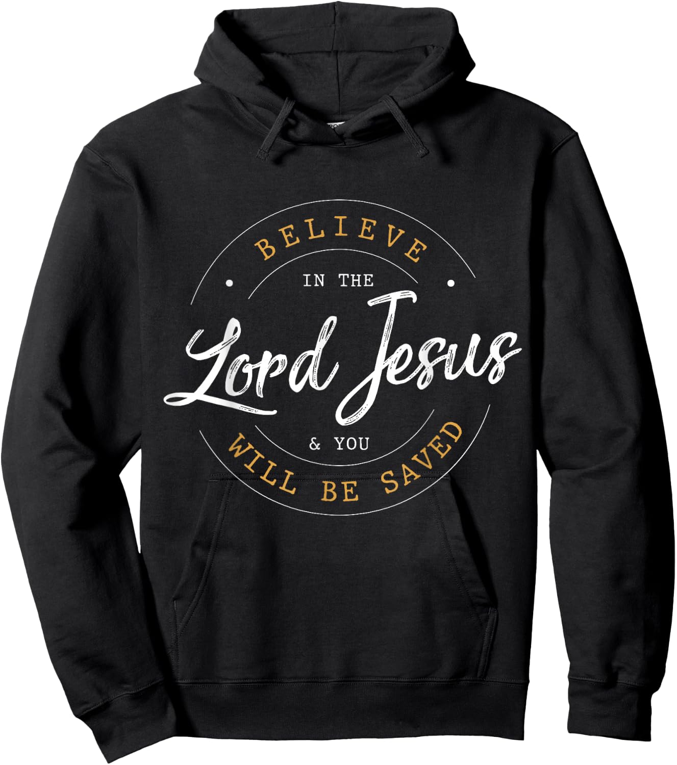 Believe in the Lord Jesus and your Saved - Christian Women Hoodie - Hoodie | Black