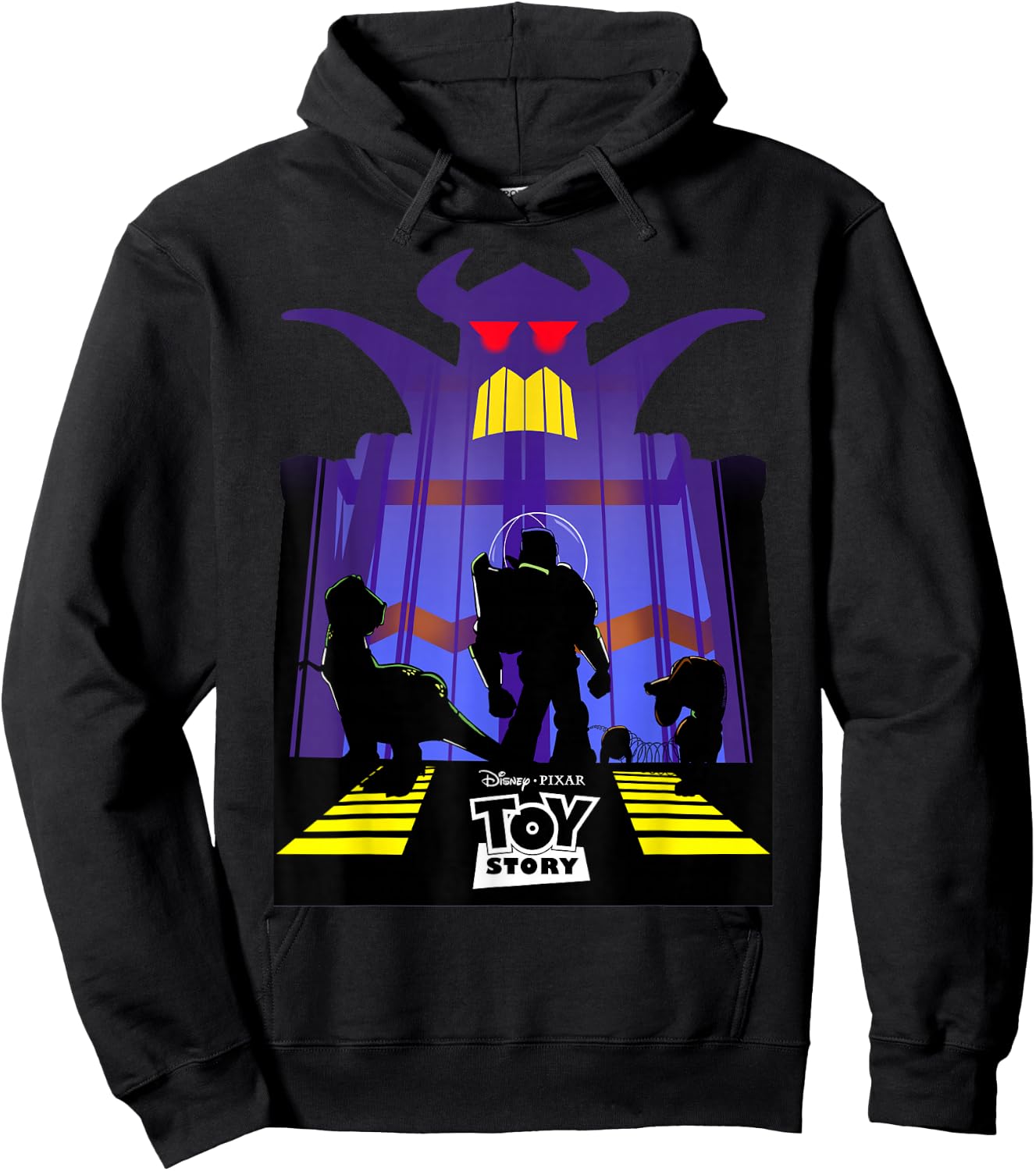 Disney Pixar Toy Story Evil Emperor Zurg Silhouette Poster Hoodie - Hoodie | Black