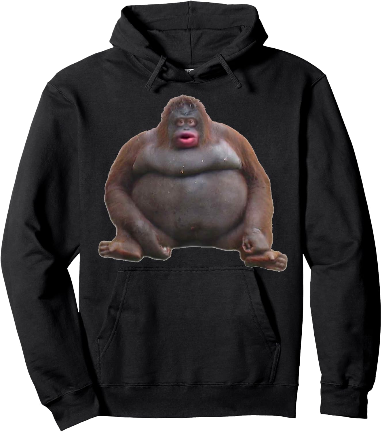Uh Oh Stinky Poop Dank Memes Le Monke Orangutan Hoodie - Hoodie | Black