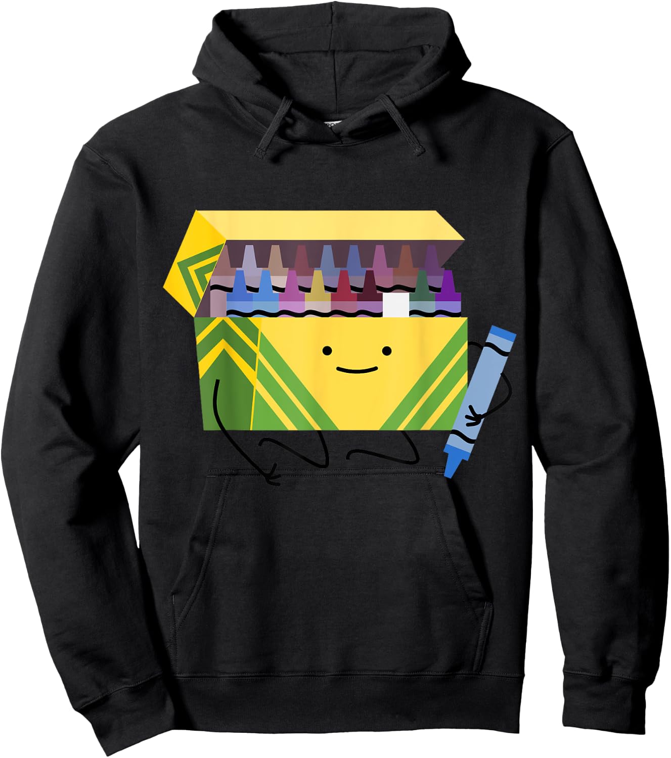 Funny Good Boys Crayon Box Smile Teacher Gift Hoodie - Hoodie | Black