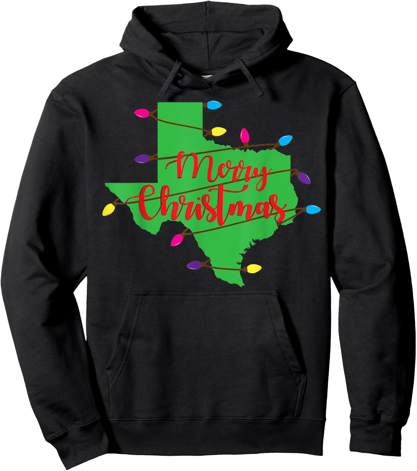 Kids Christmas Western Theme Black Small Hoodie - Hoodie | Black