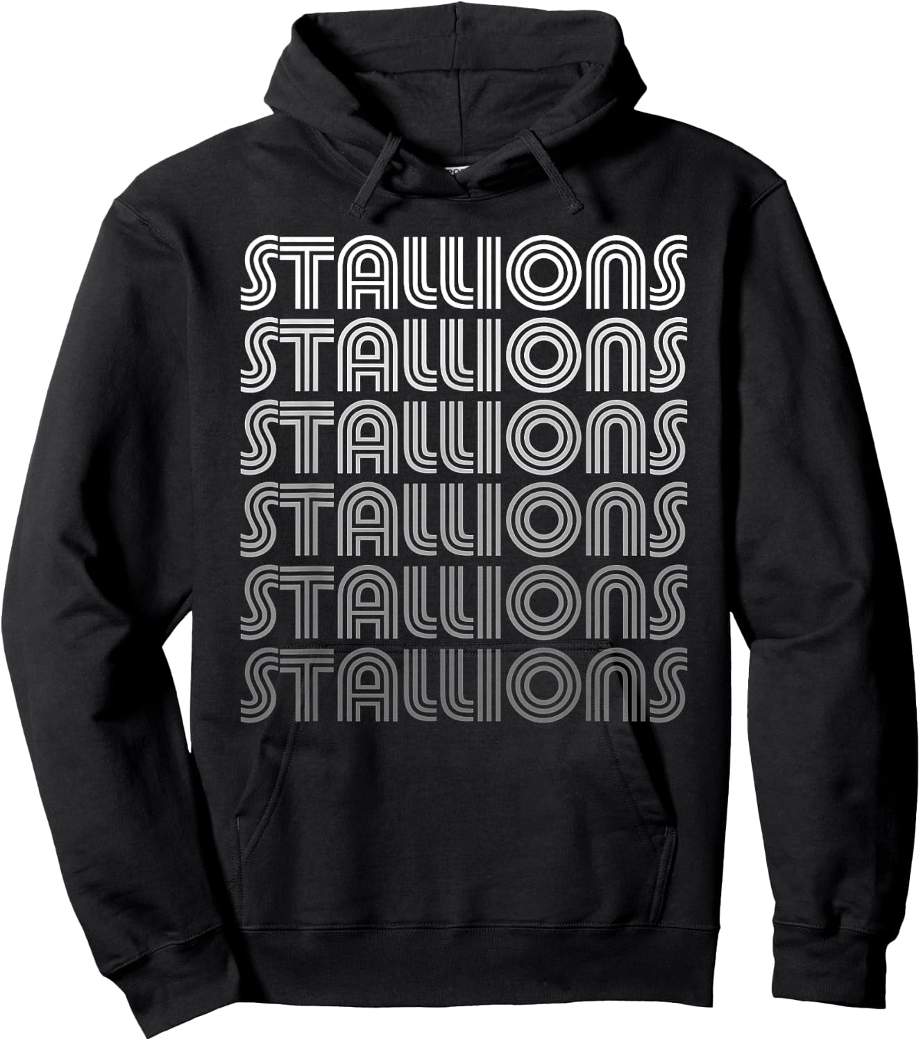 Vintage Stallions Hoodie - Hoodie | Black