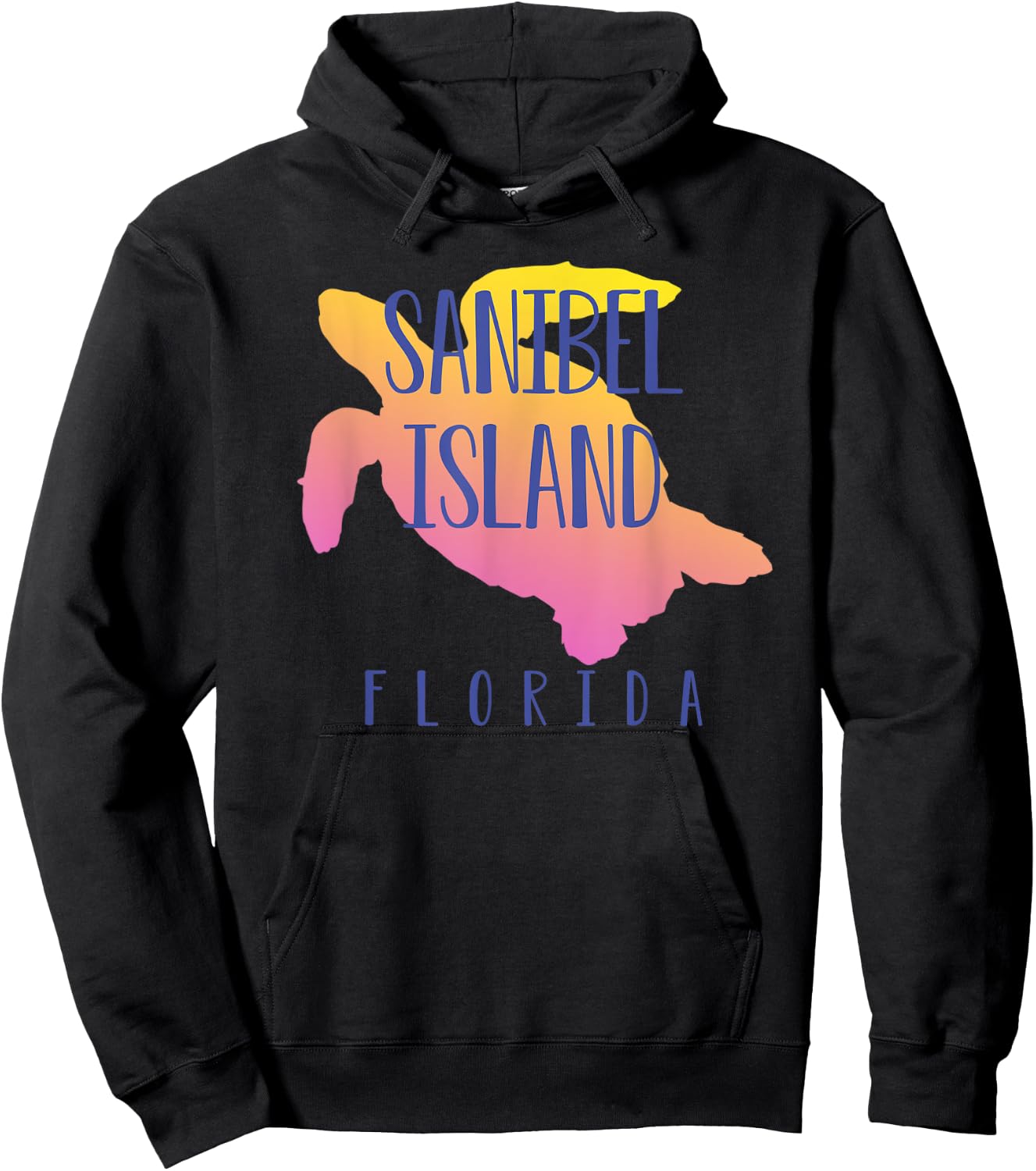 Sanibel Island Florida Sea Turtle Family Vacation Hoodie - Hoodie | Black