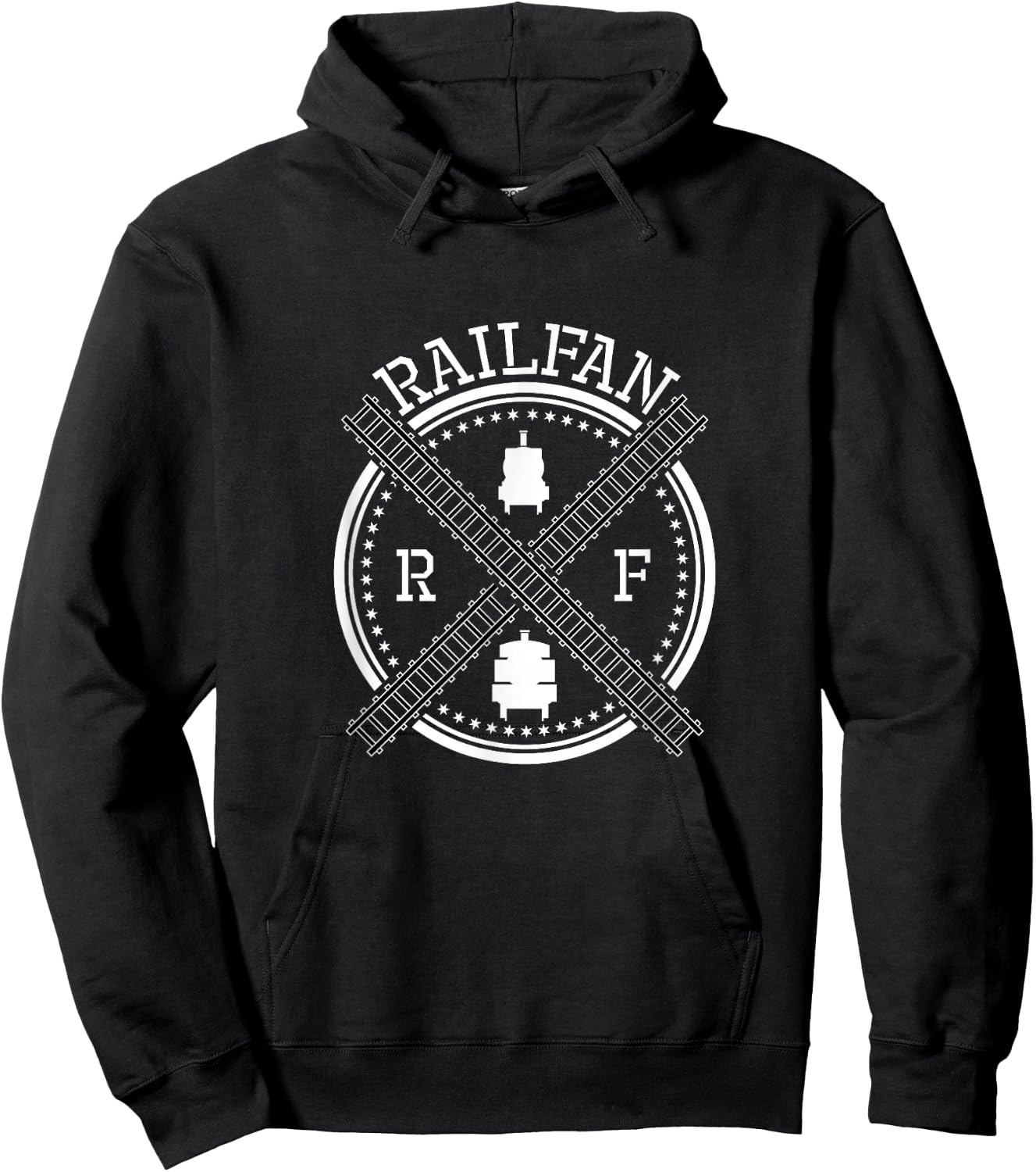 Railway Train Loving Railfan Hoodie - Hoodie | Black