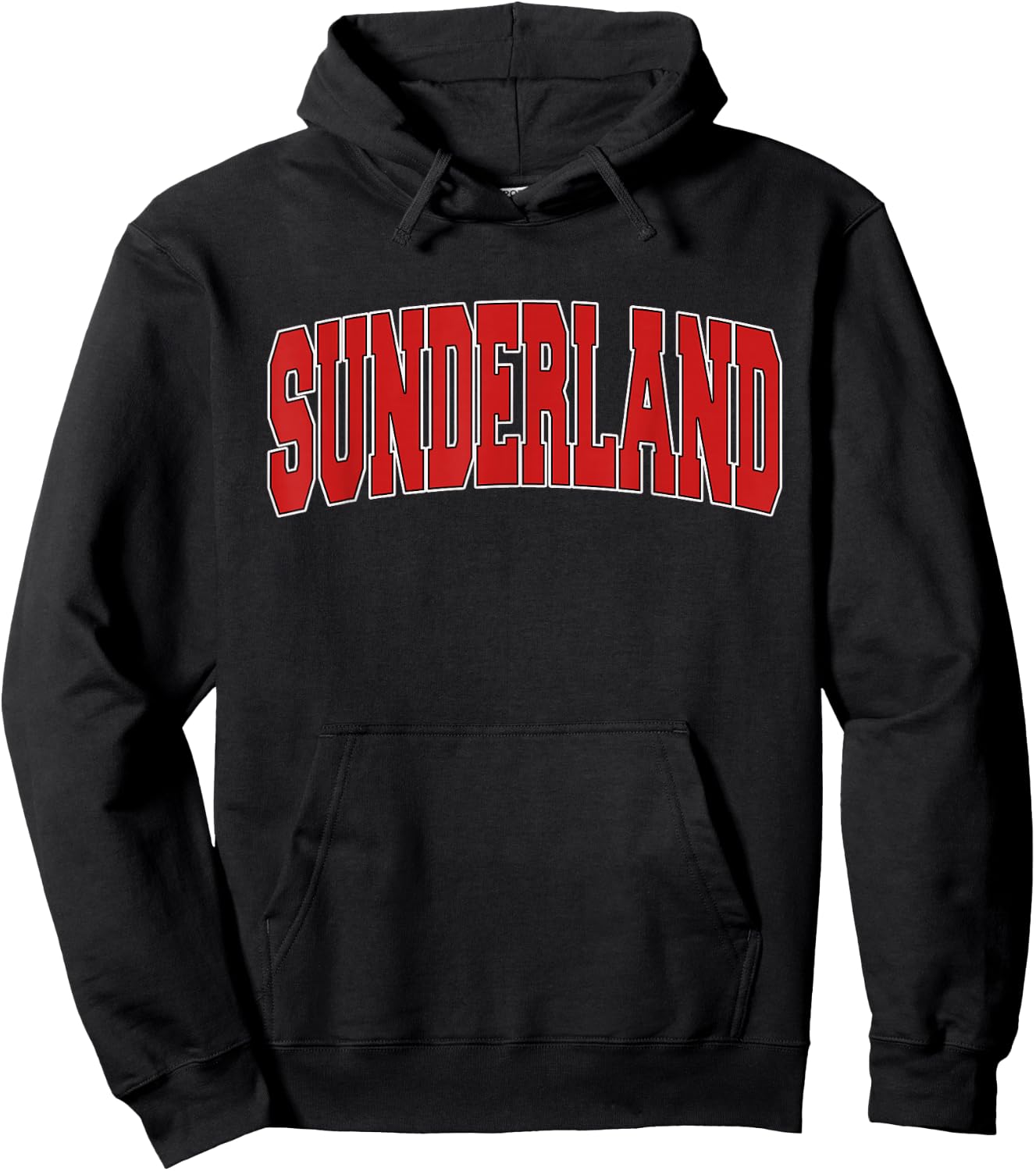 Sunderland Varsity Style Vintage Retro UK Sports Hoodie - Hoodie | Black