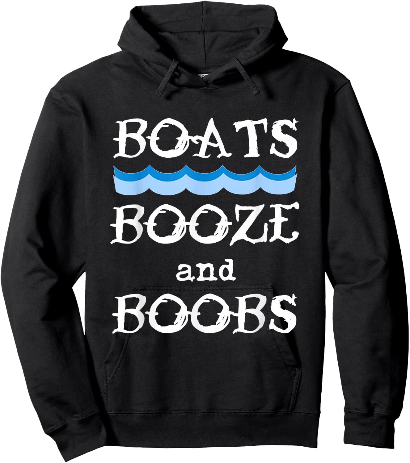Boats, Booze, and Boobs Summer Waves Beer Cruise Hoodie - Hoodie | Black