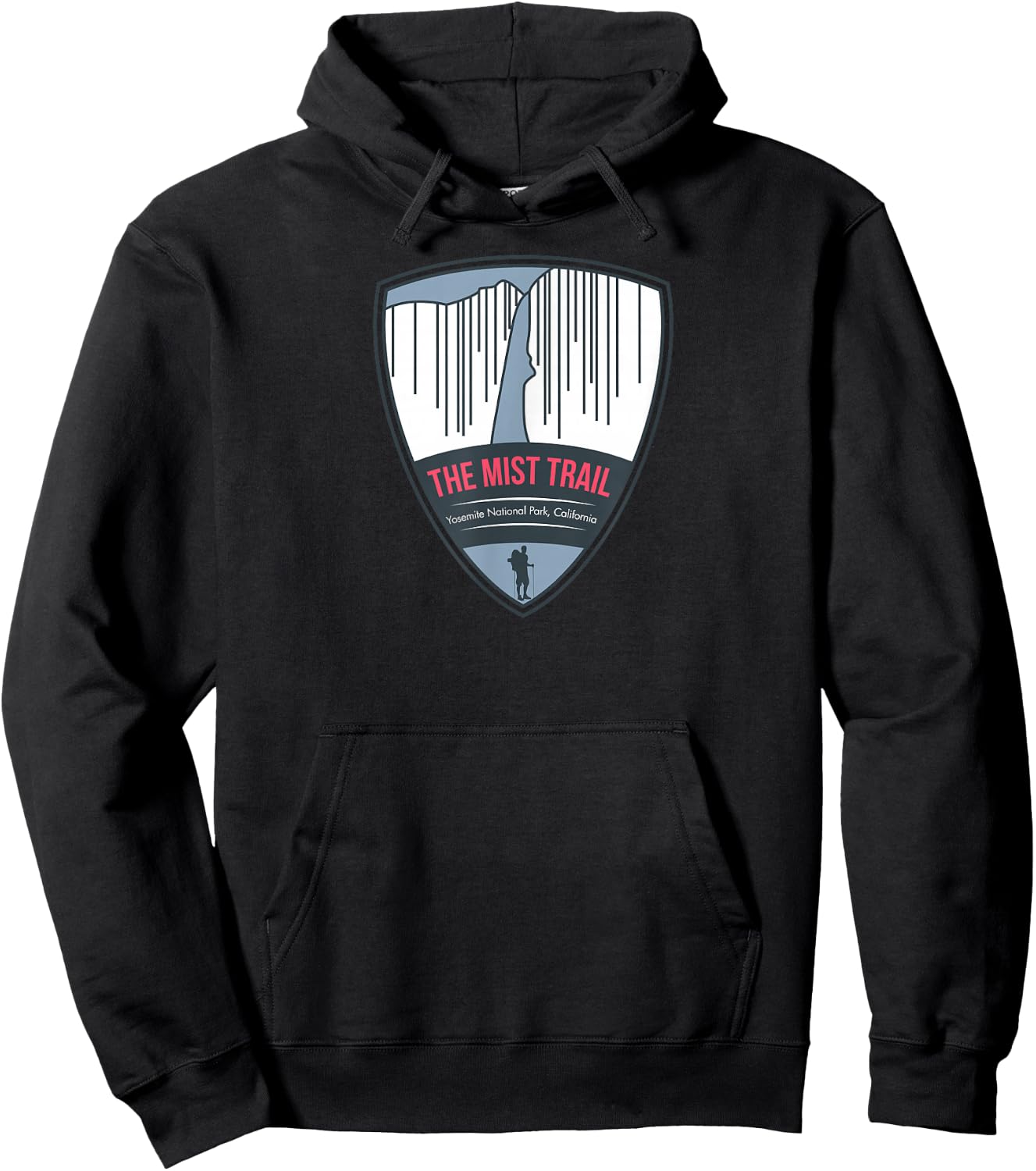 Mist Trail - Yosemite, California Hoodie - Hoodie | Black
