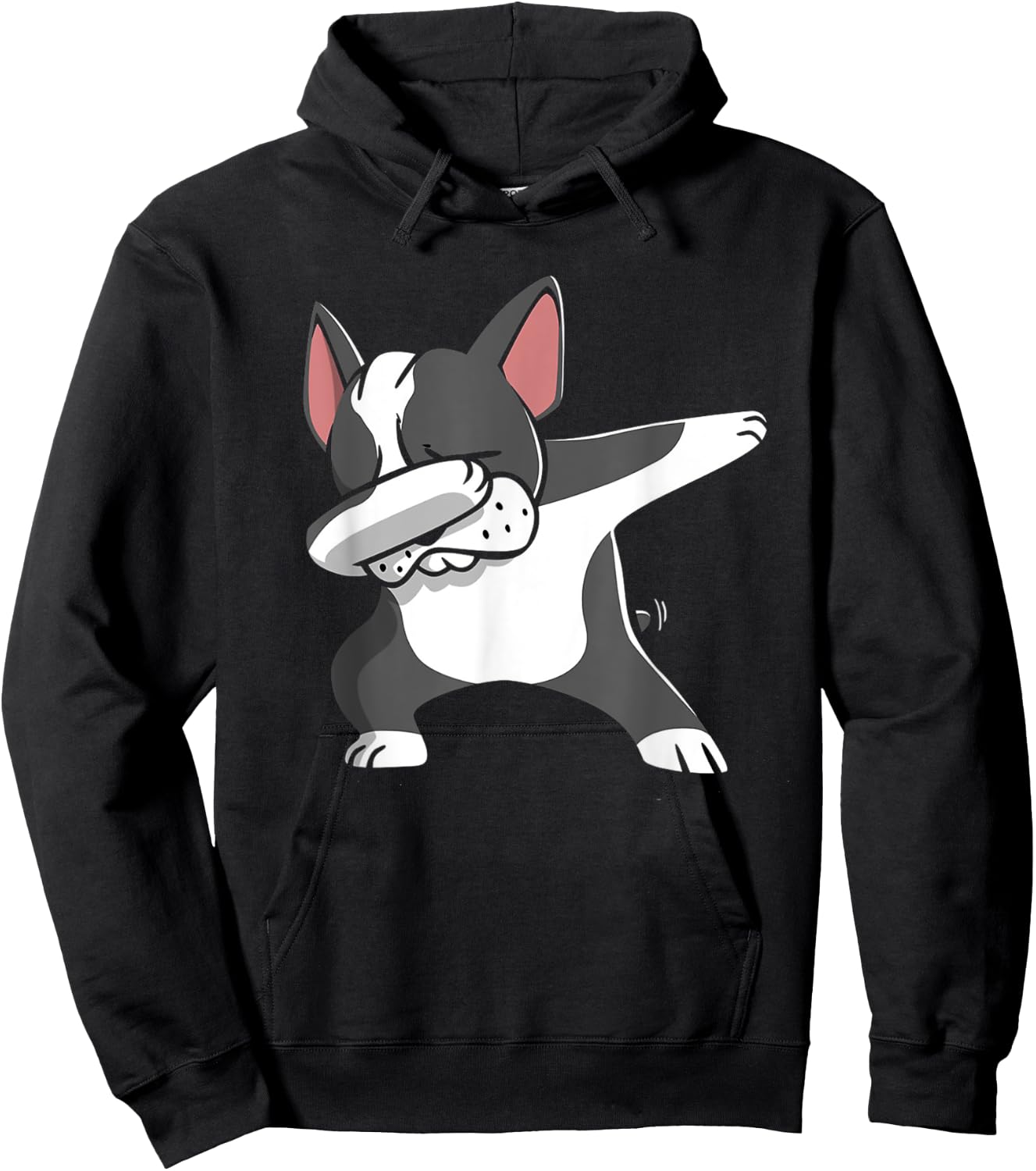 Dabbing Boston Terrier Shirt Funny Bostie Shirt For Kids Hoodie - Hoodie | Black